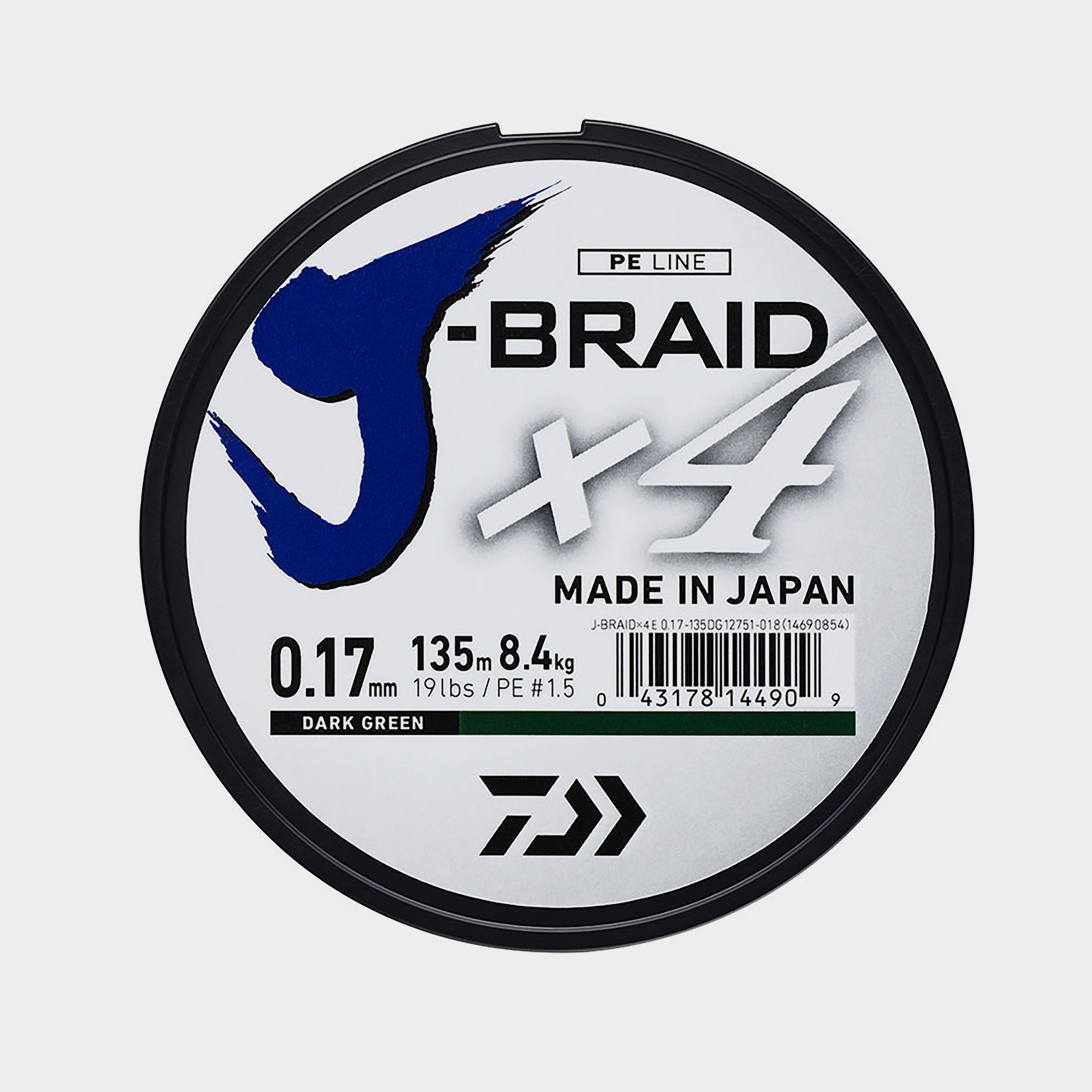 Image of Daiwa J-Brd X4E 0.17Mm-135M Dark Green - Jb4E0.17-135Dg, 0.17MM-135M