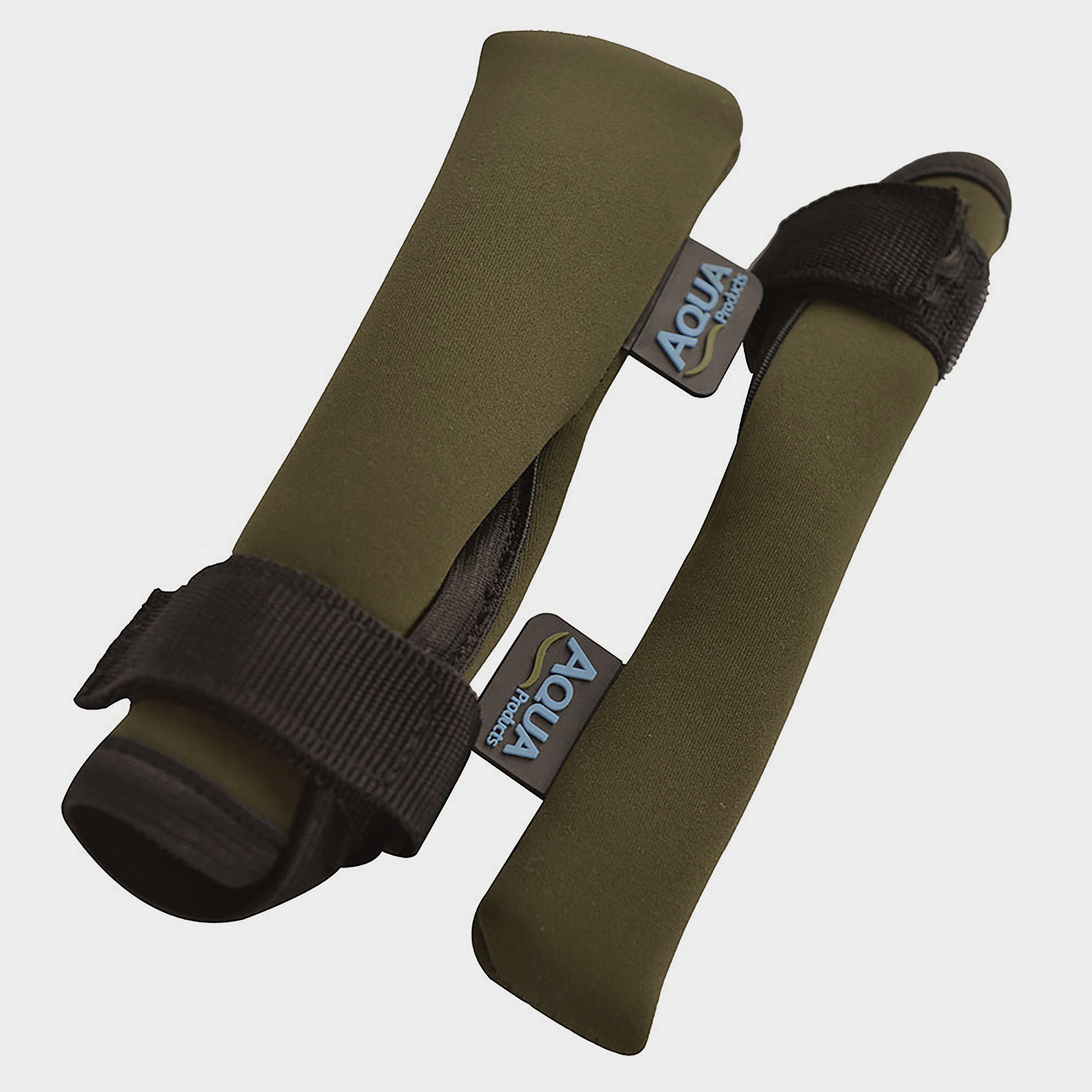 Image of Aqua Neoprene Tip And Butt Protectors Pair, BUT