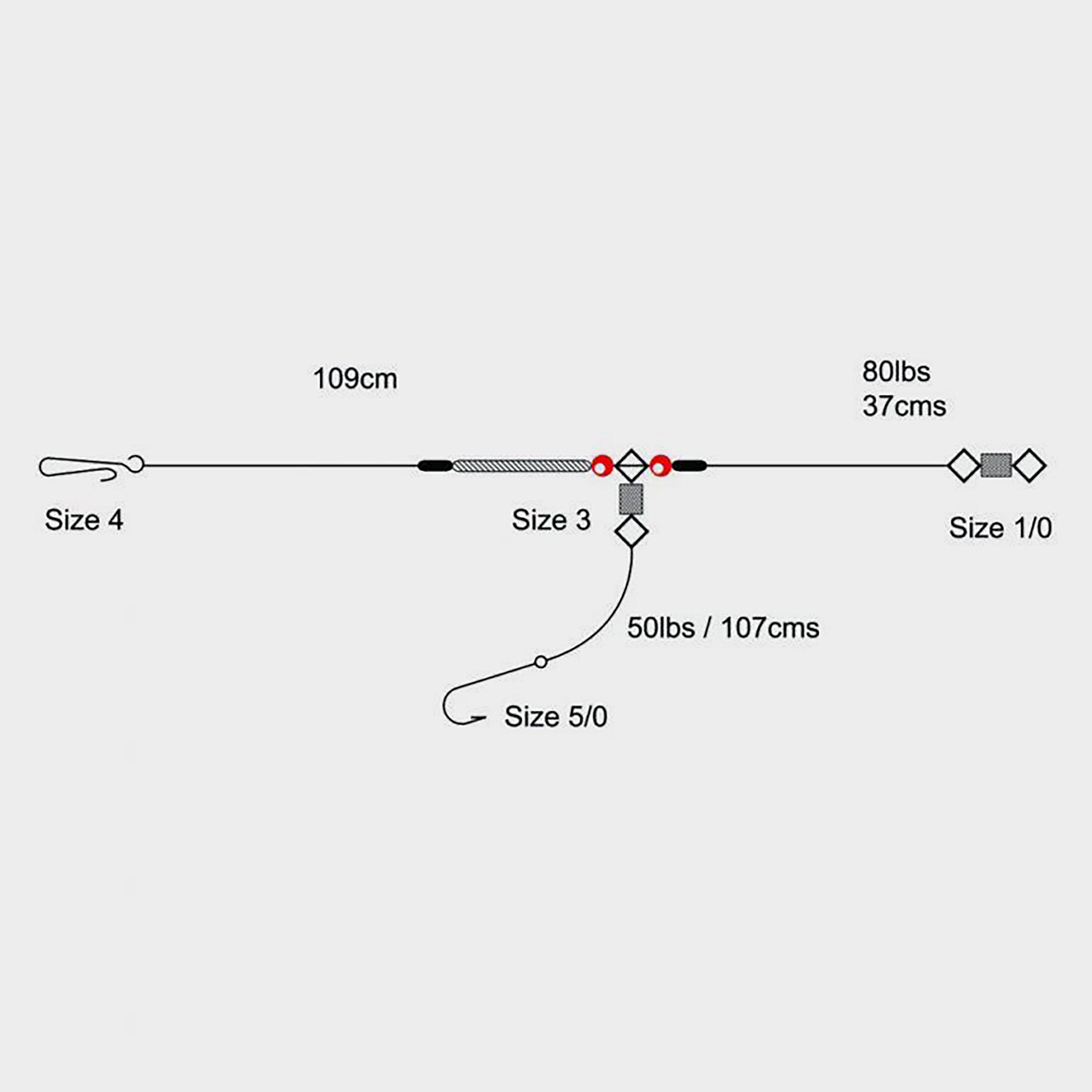 Image of Tronix 1 Hook Clipped Rig (Size 1/0), 1/0