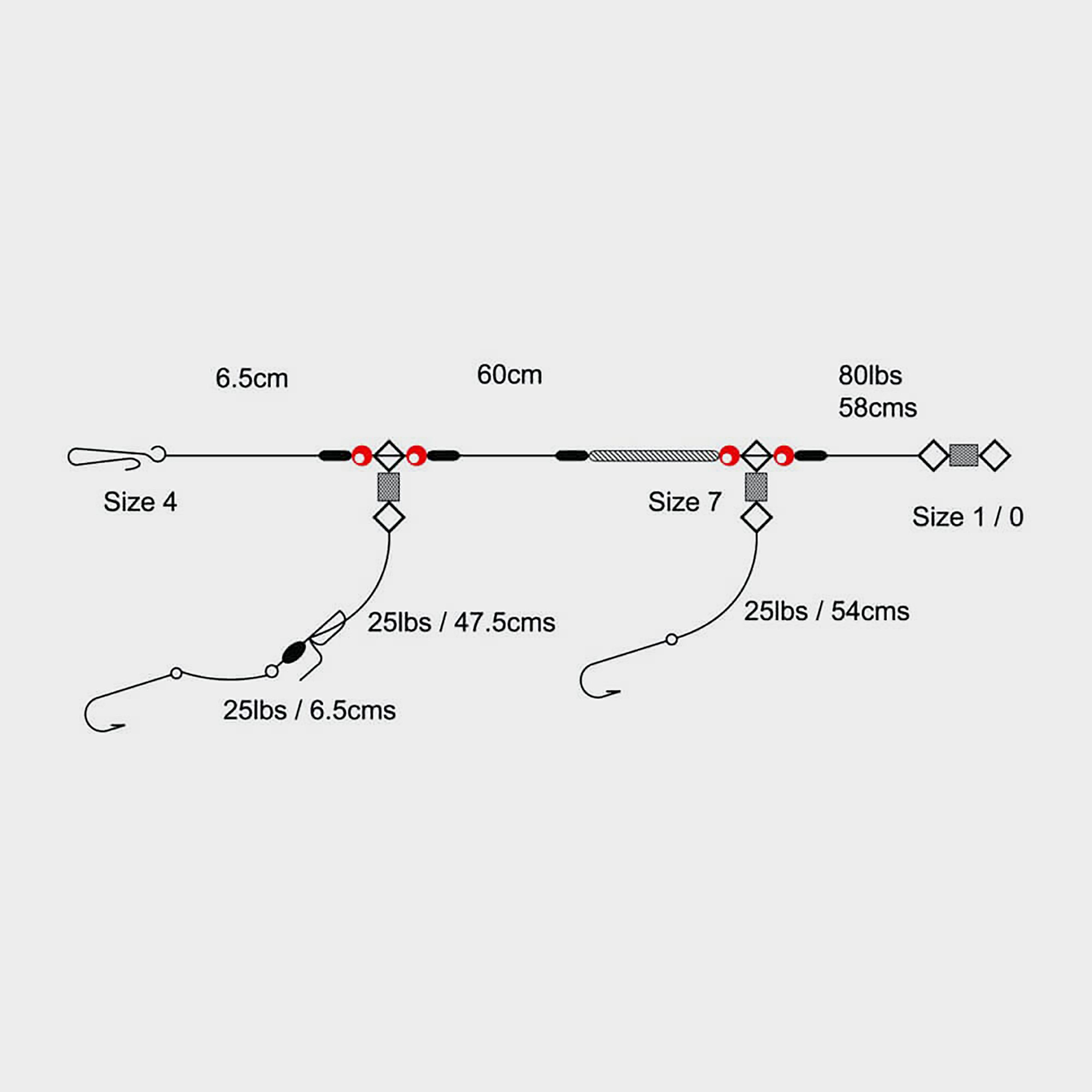 Image of Tronix 2 Hook Loop Rig (Size 4), 4