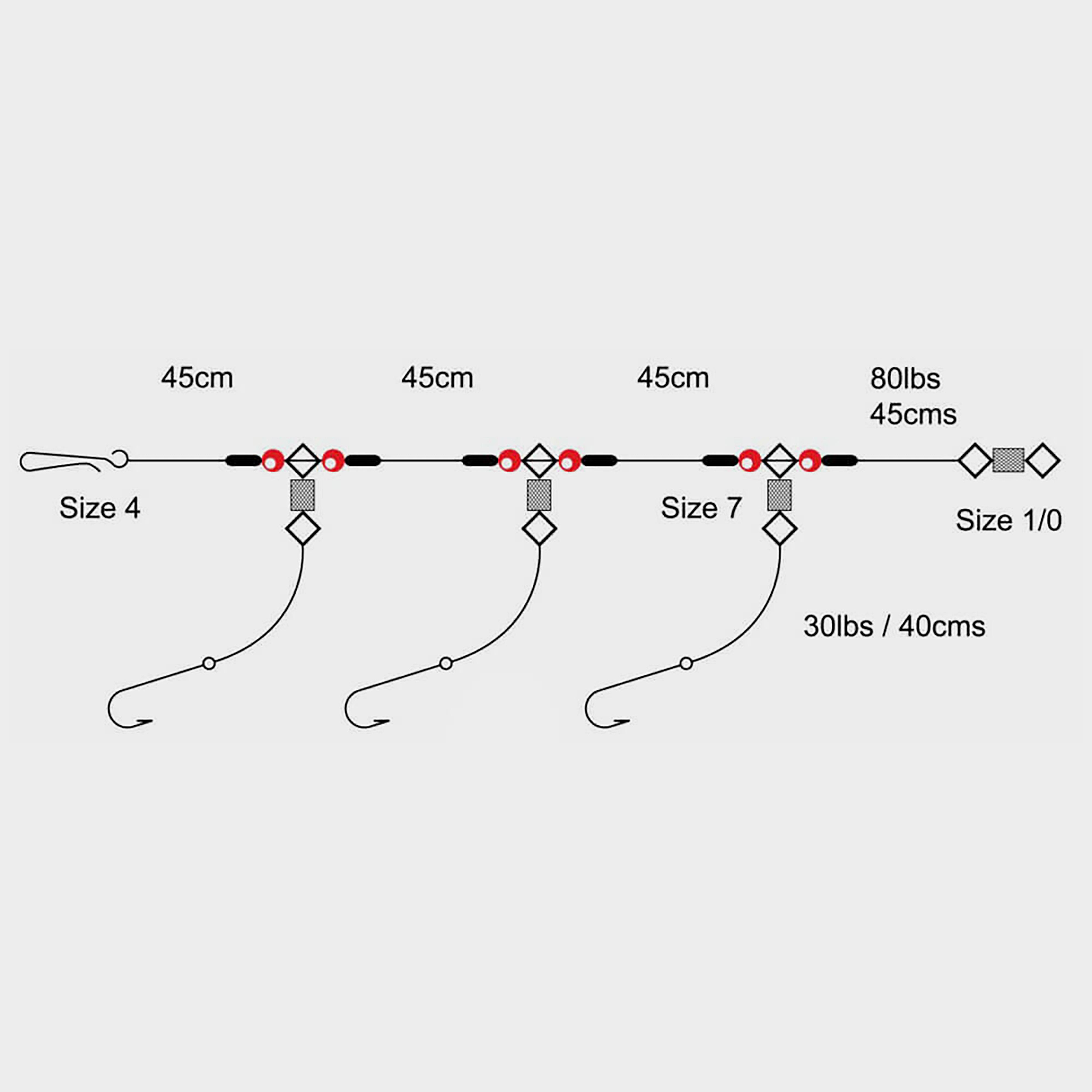 Image of Tronix 3 Hook Flapper 3 Up (Size 1), 1