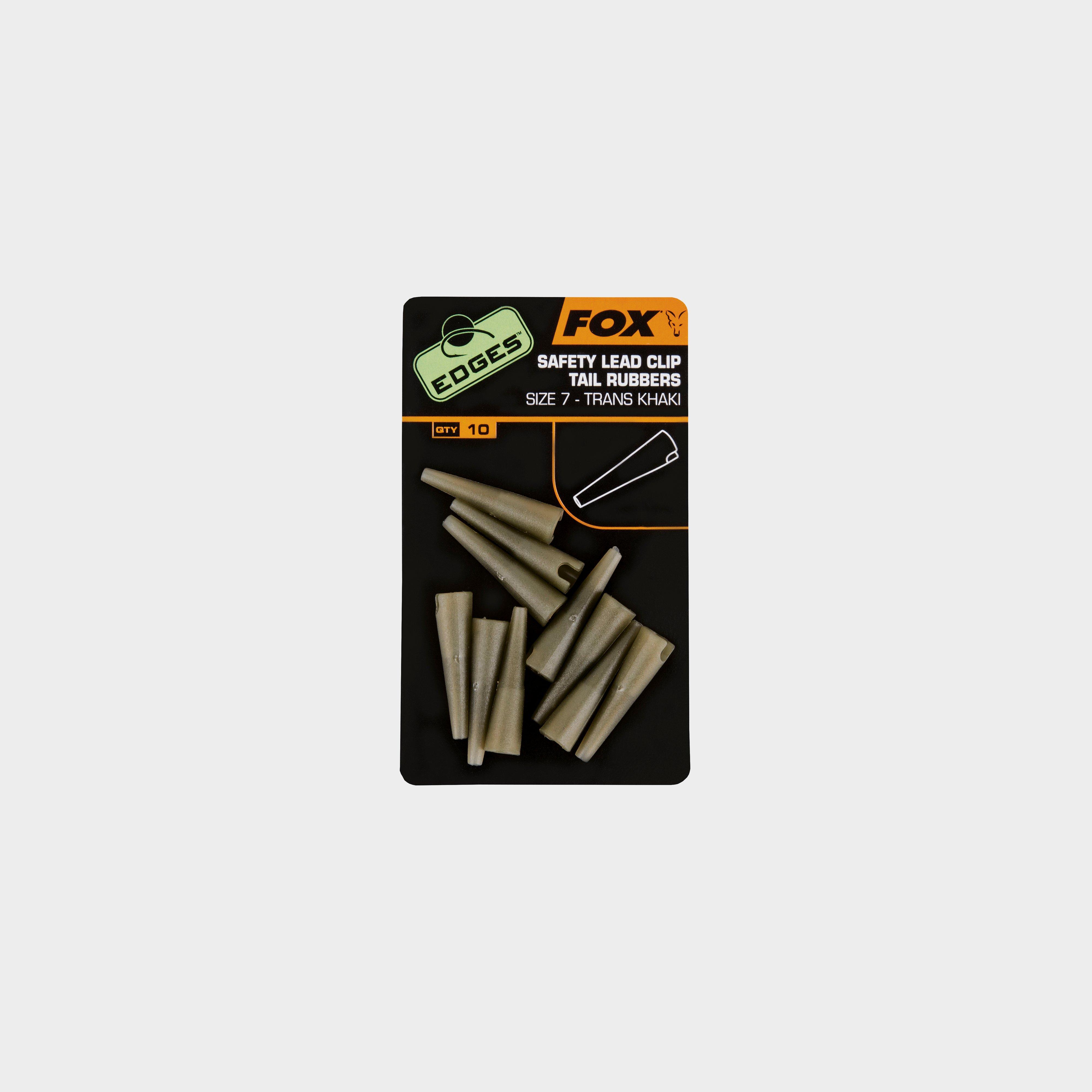 Image of Fox International Edges Leadclip Tail Rbrs Khaki, R