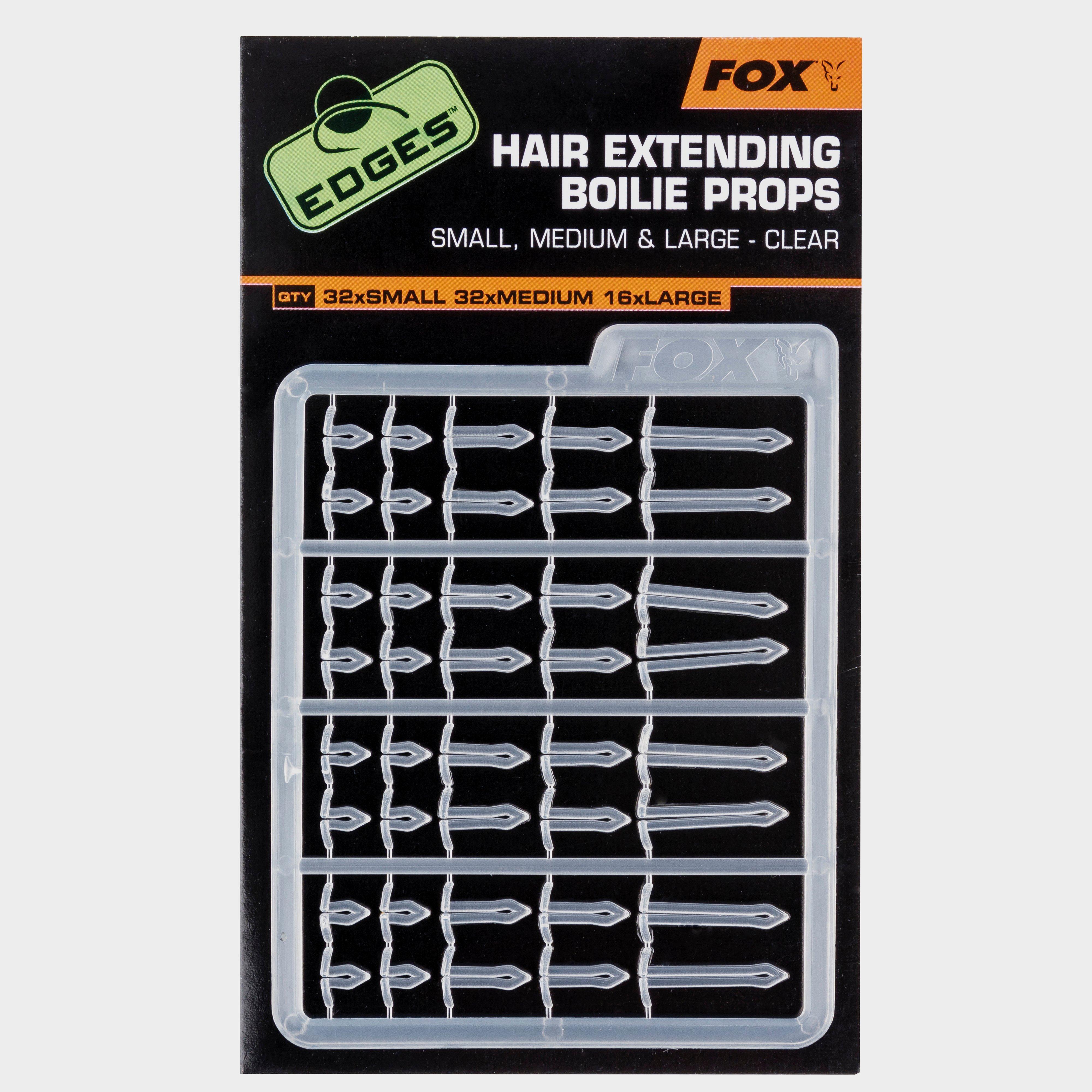 Image of Fox International Edges Hair Ext Boilie Props Clear, BOILIE