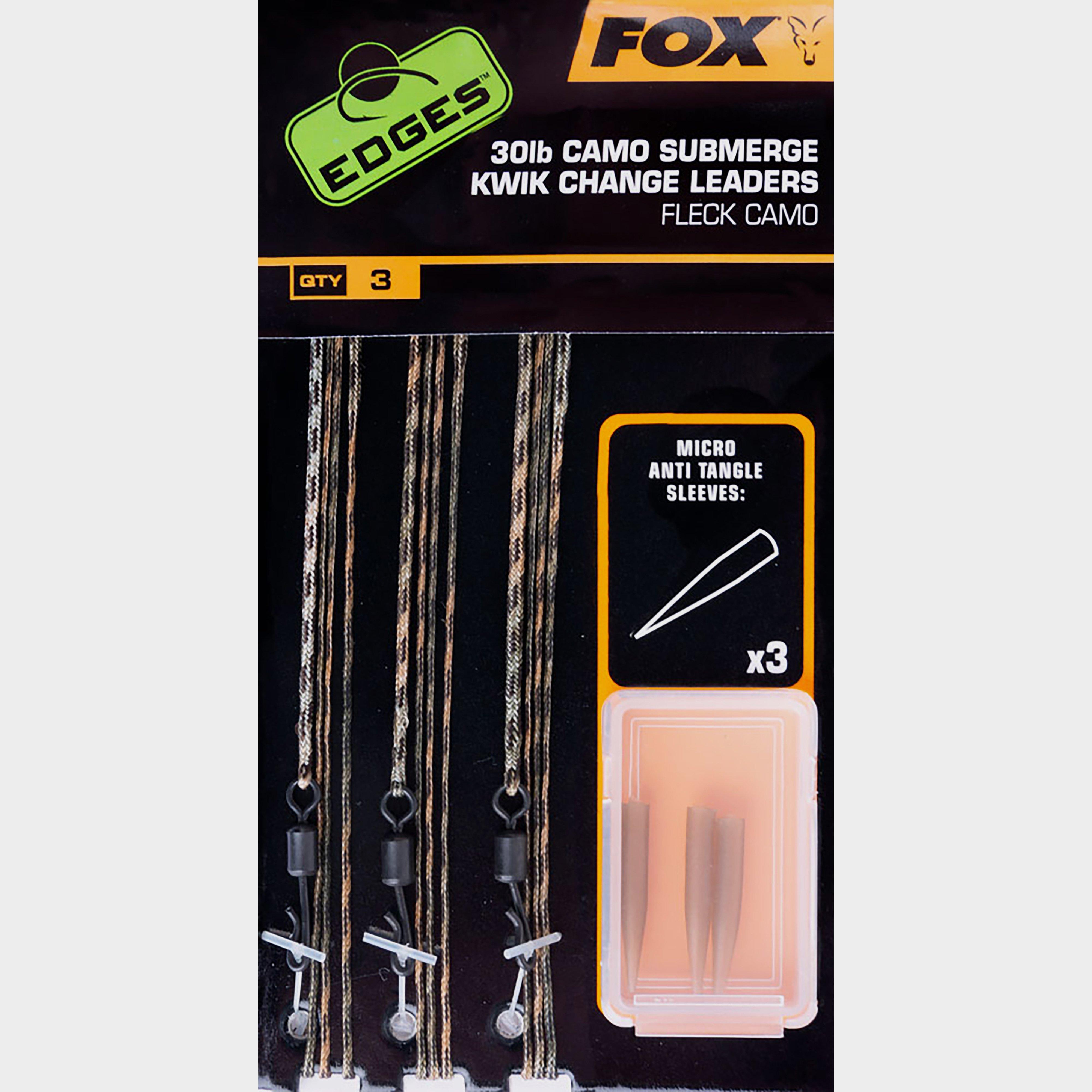Image of Fox International Fox Edges Camo Submerge Leaders Kwik Change 30Lb - Cac709, L