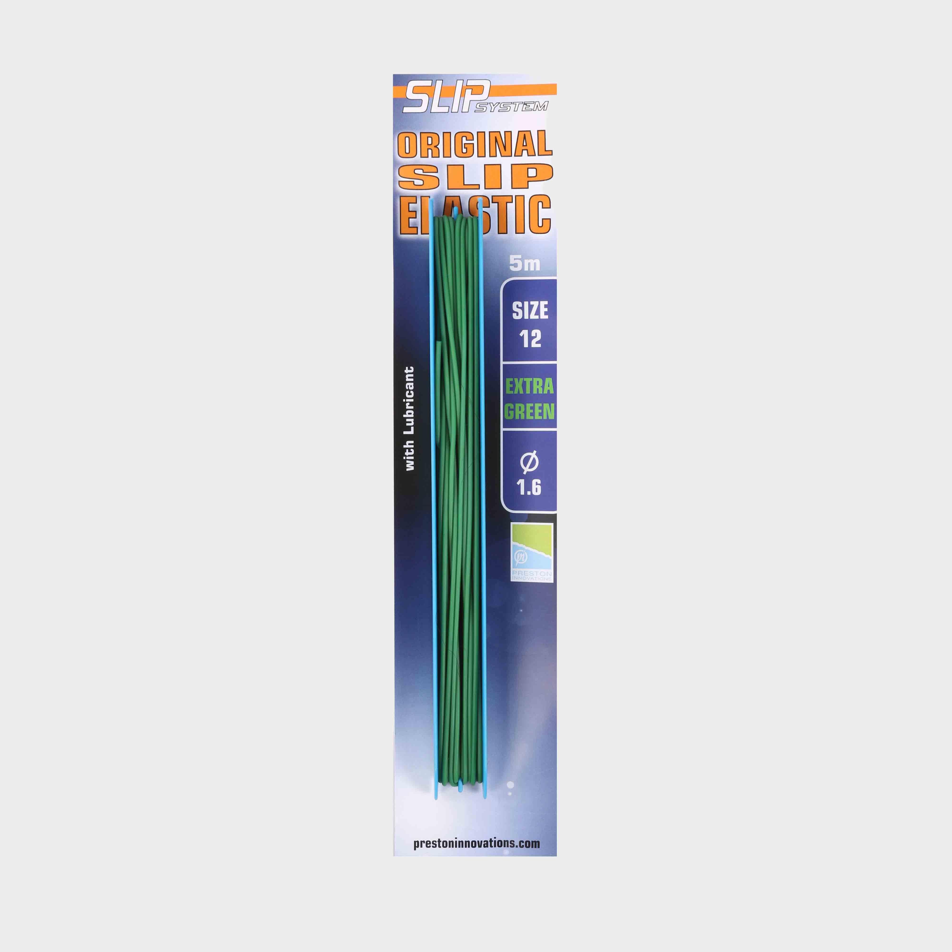 Image of Preston Innovation Slip Elastic 12 Extra Green, EXTRA