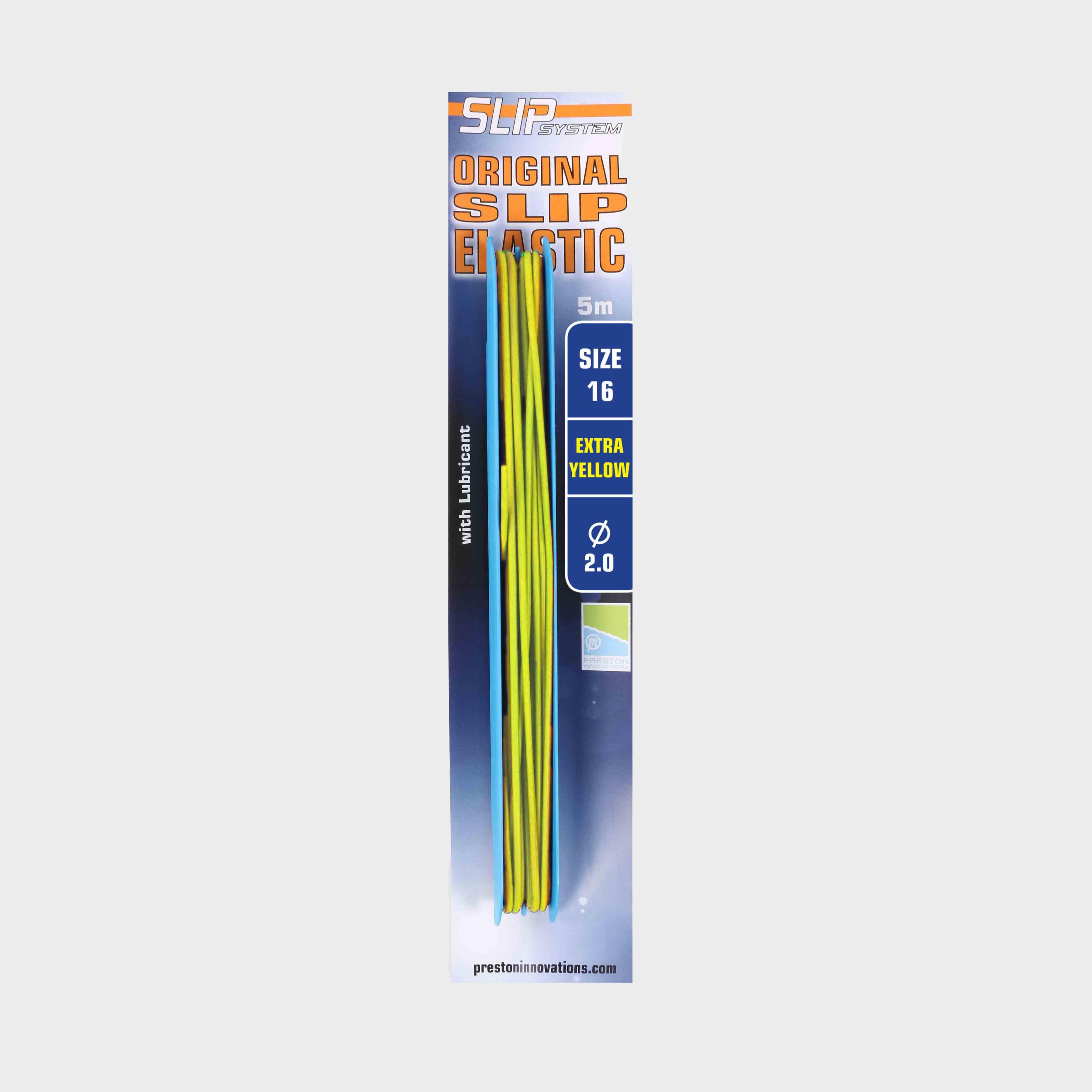 Image of Preston Innovation Slip Elastic - Size 16 Extra Yellow, EXTRA