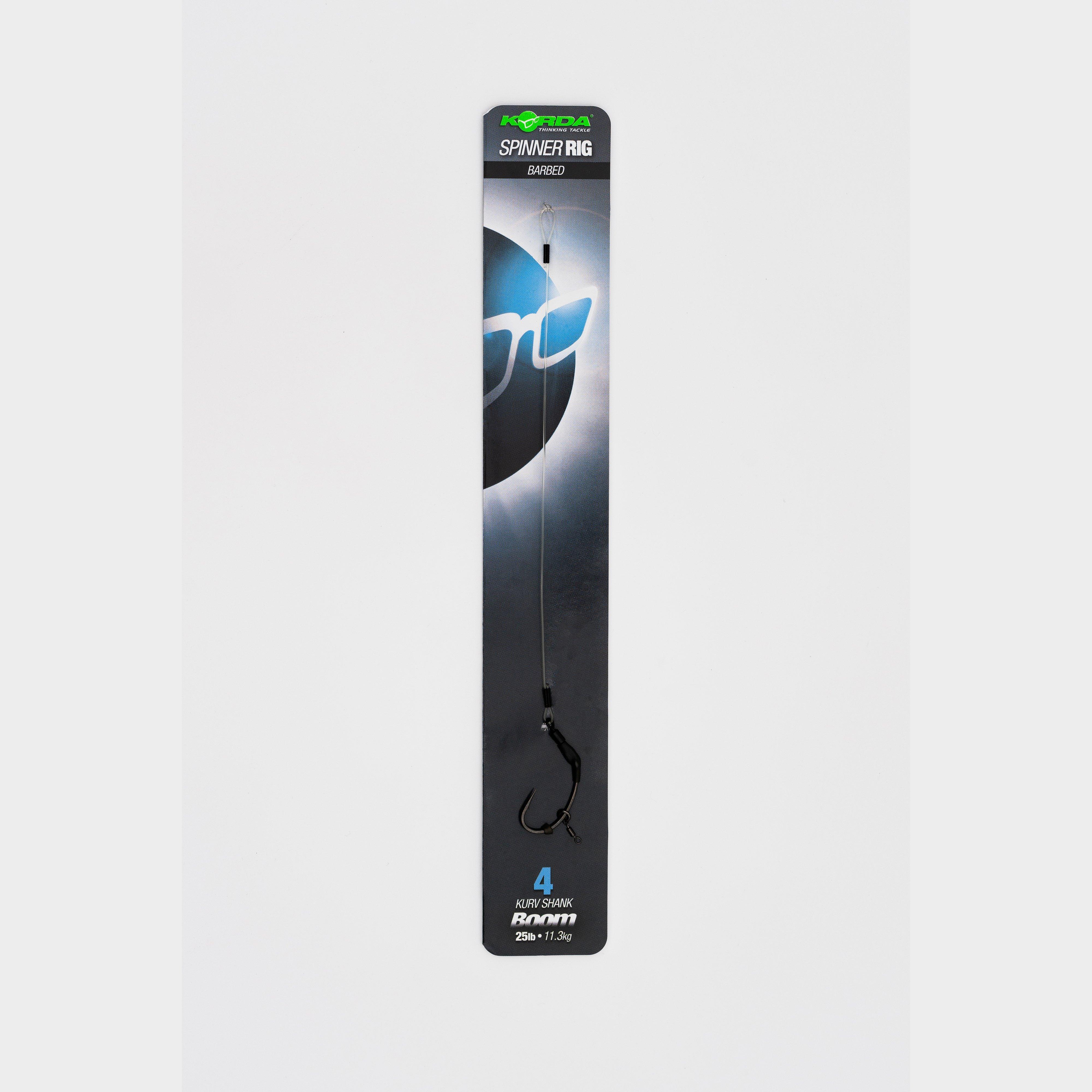 Image of Korda Ready Tied Spinner Rig Kurv Shank 5.5 Inches - Black, black
