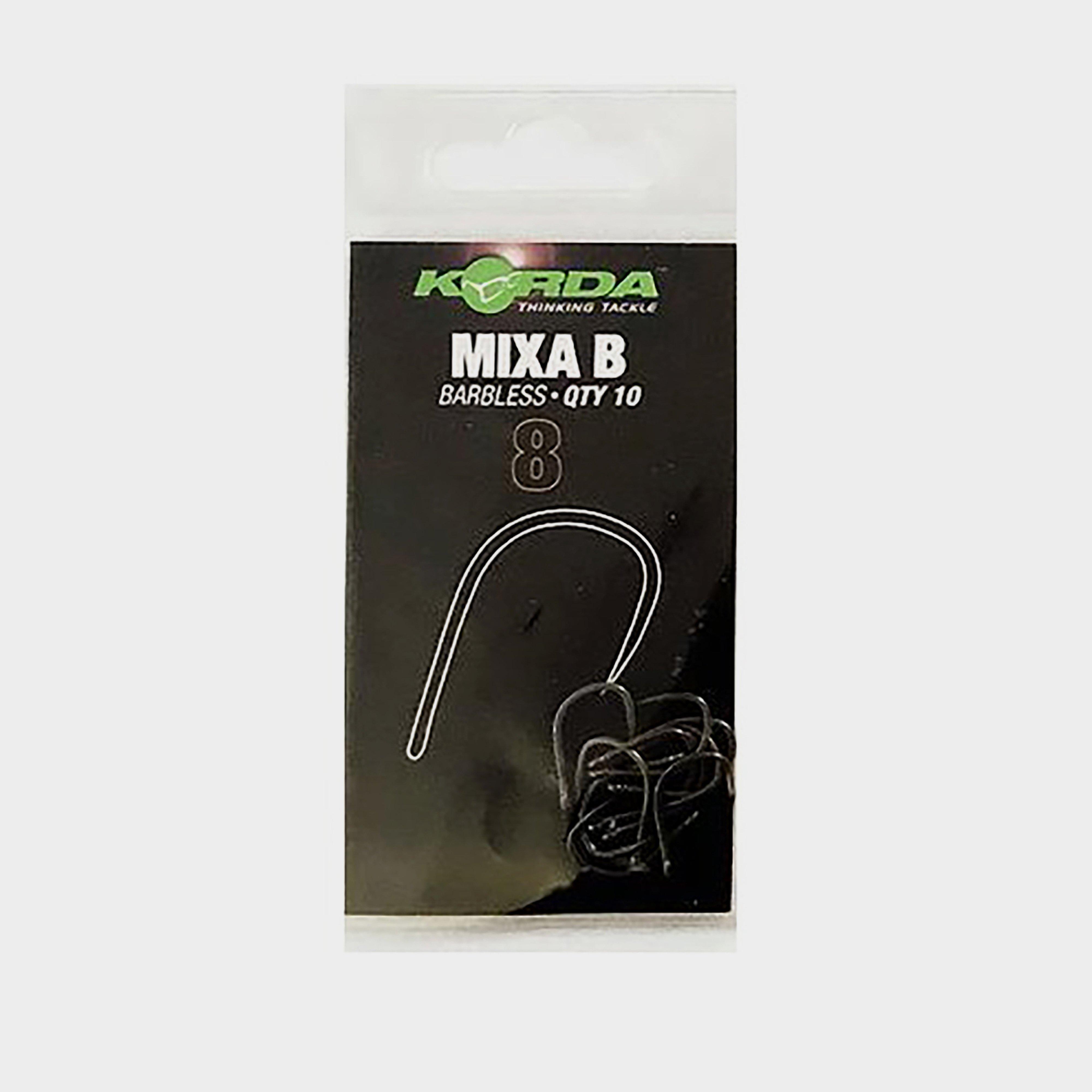 Image of Korda Mixa Barbless Hook Size 8 - Black, Black