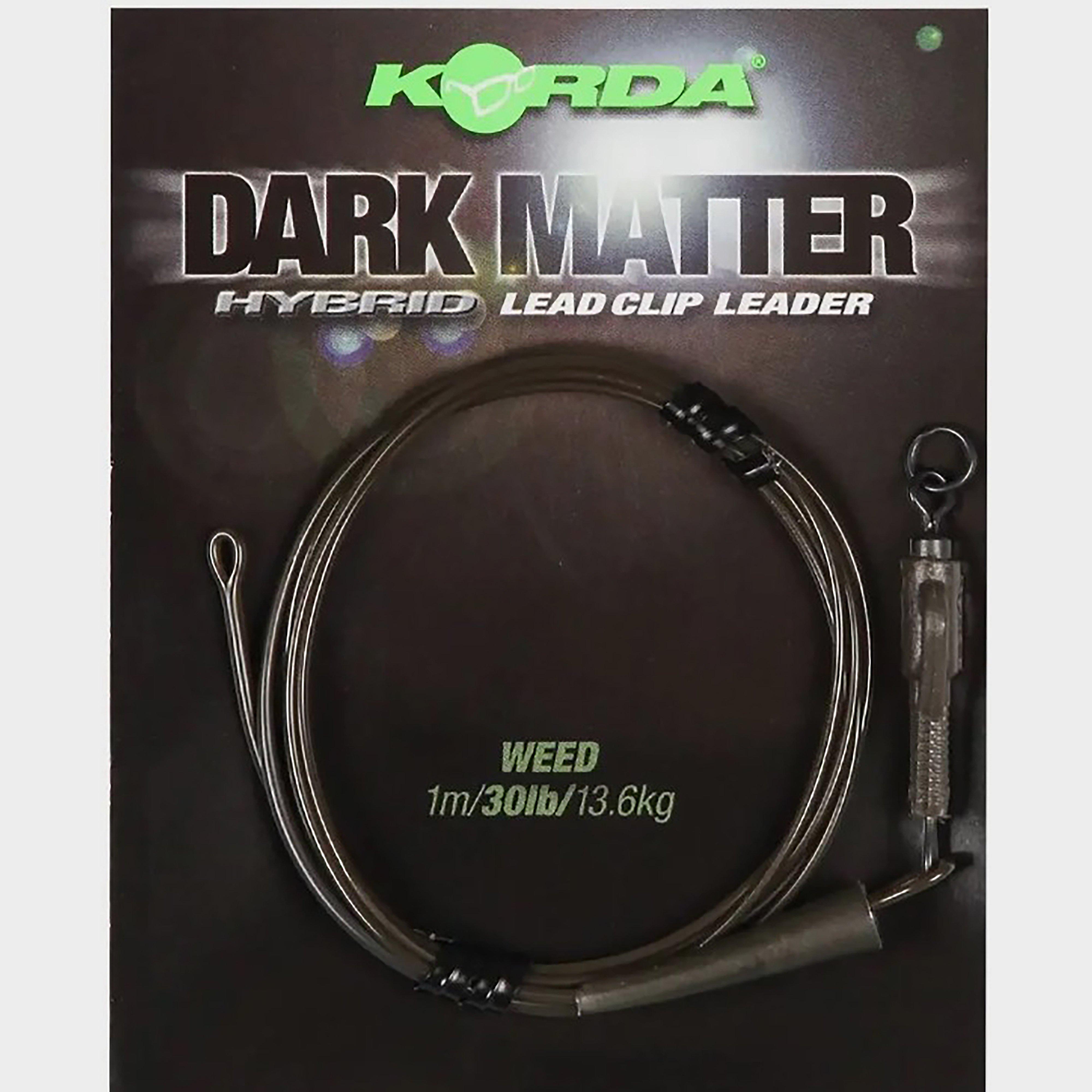 Image of Korda Safezone Dark Matter Leader Hybrid Lead Clip Weed 30Lb, LEADER