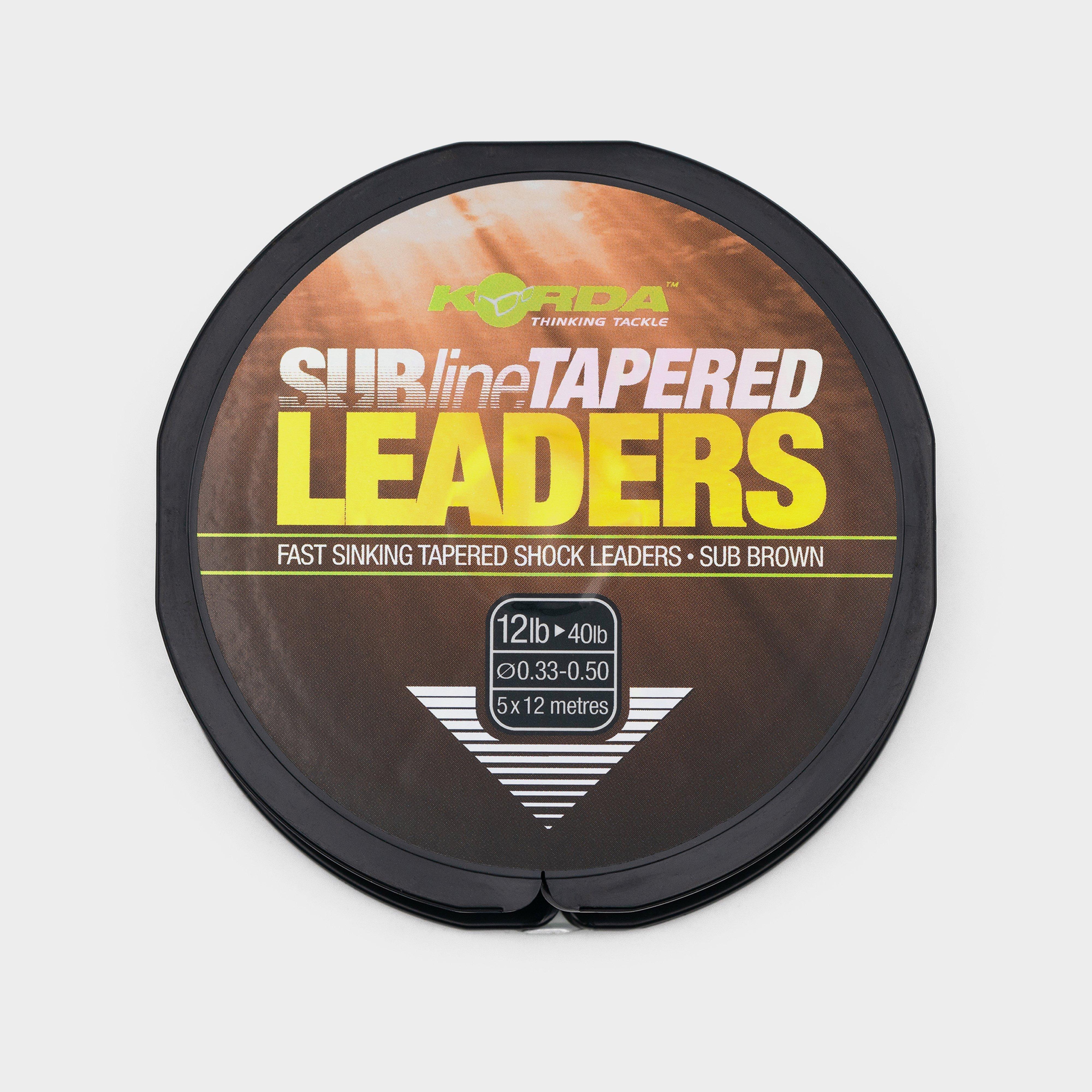 Image of Korda Tapered Leaders 0.33Mm - Black, Black