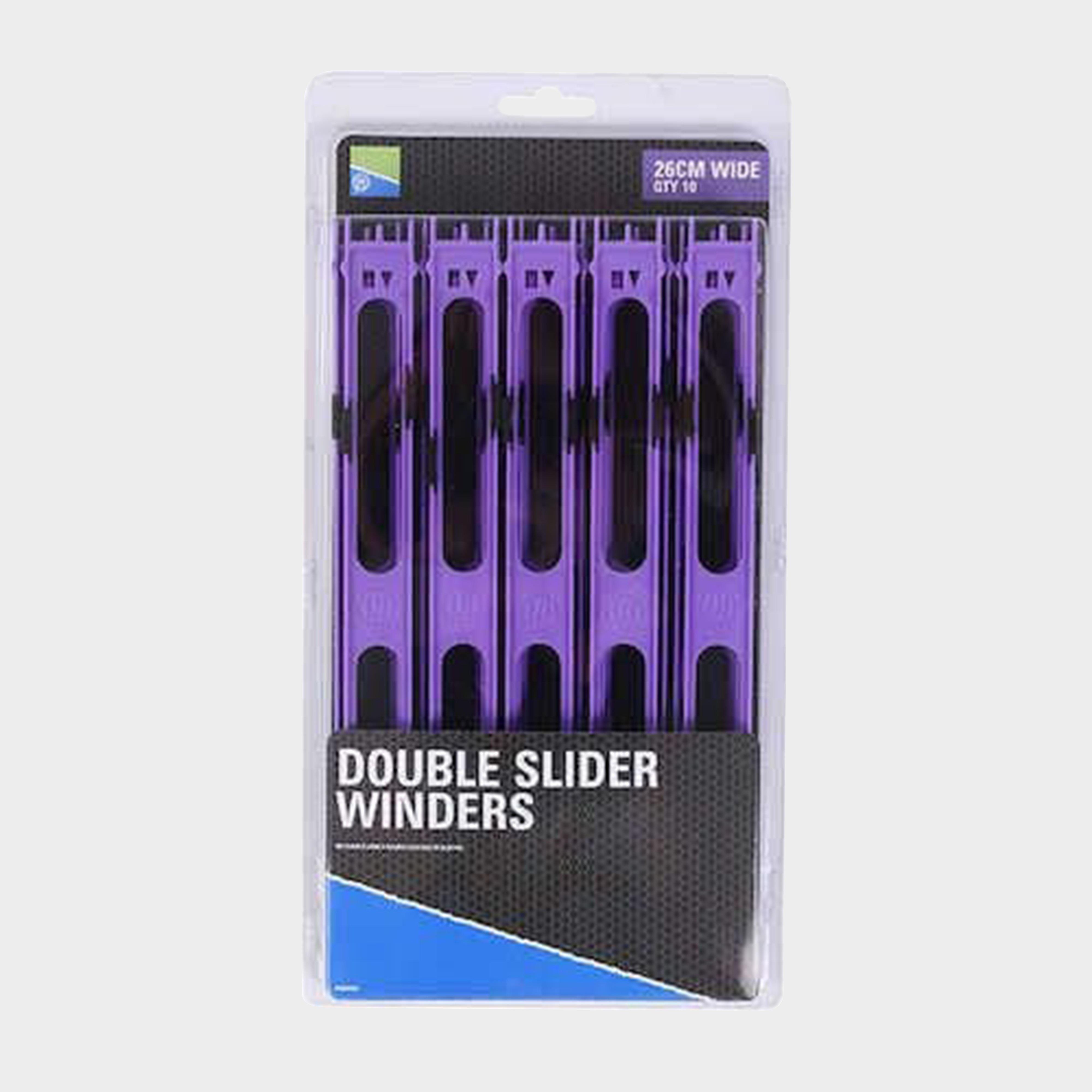 Image of Preston Innovation Double Slider Winders Wide Purple 26Cm, WINDERS