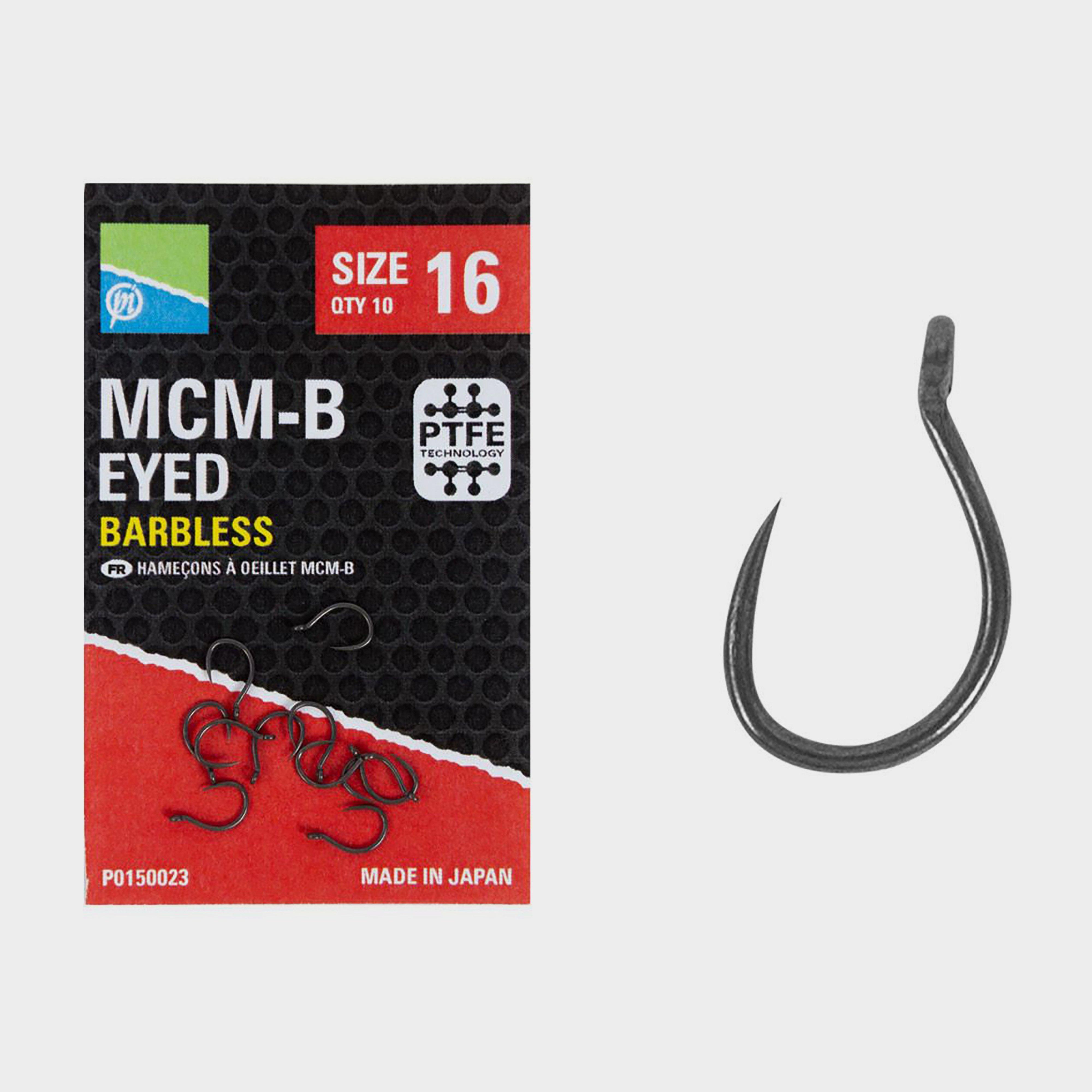 Image of Preston Innovation Mcm-B Size 14 Eyed Barbless Hooks, EYED