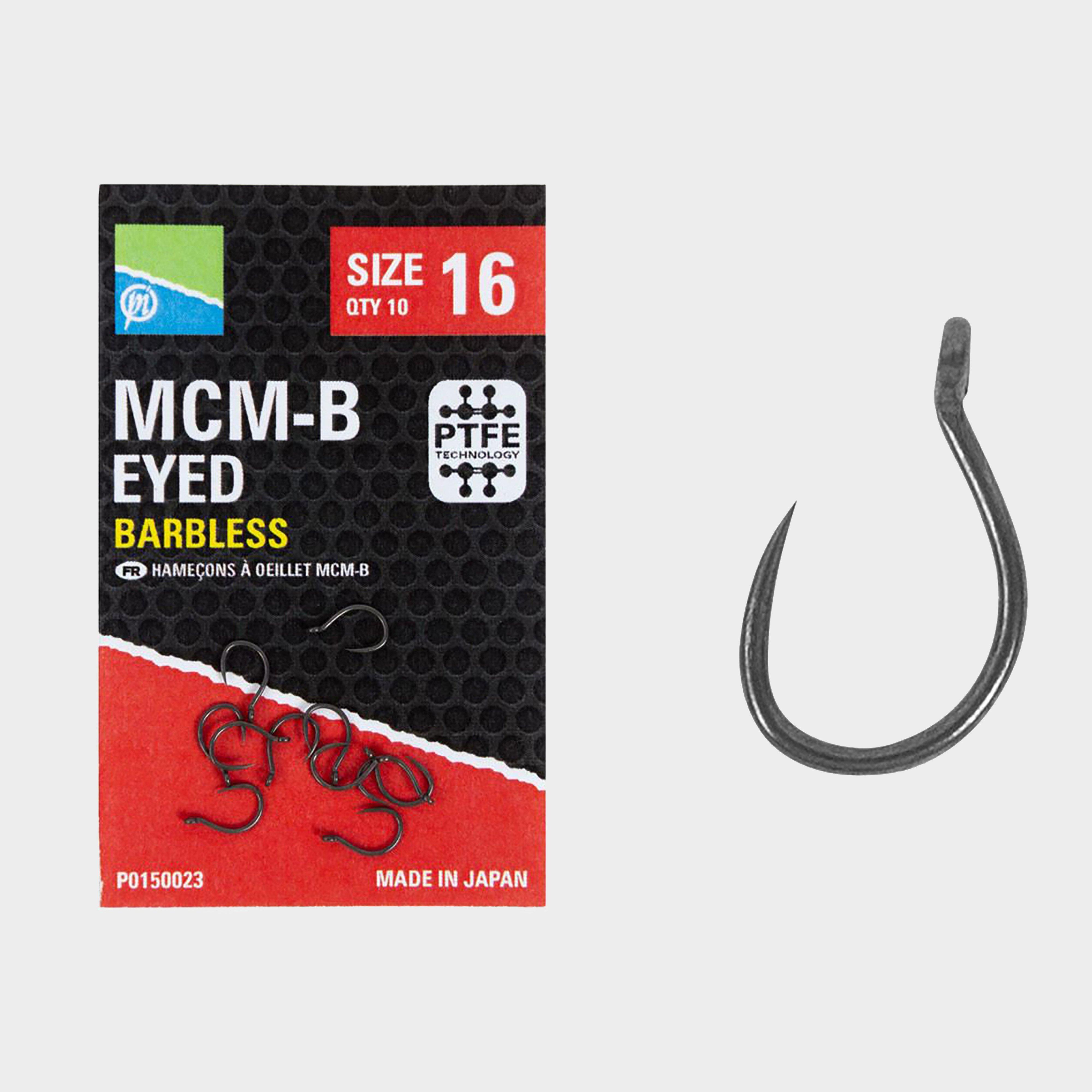 Image of Preston Innovation Mcm-B Size 18 Eyed Barbless Hooks, EYED