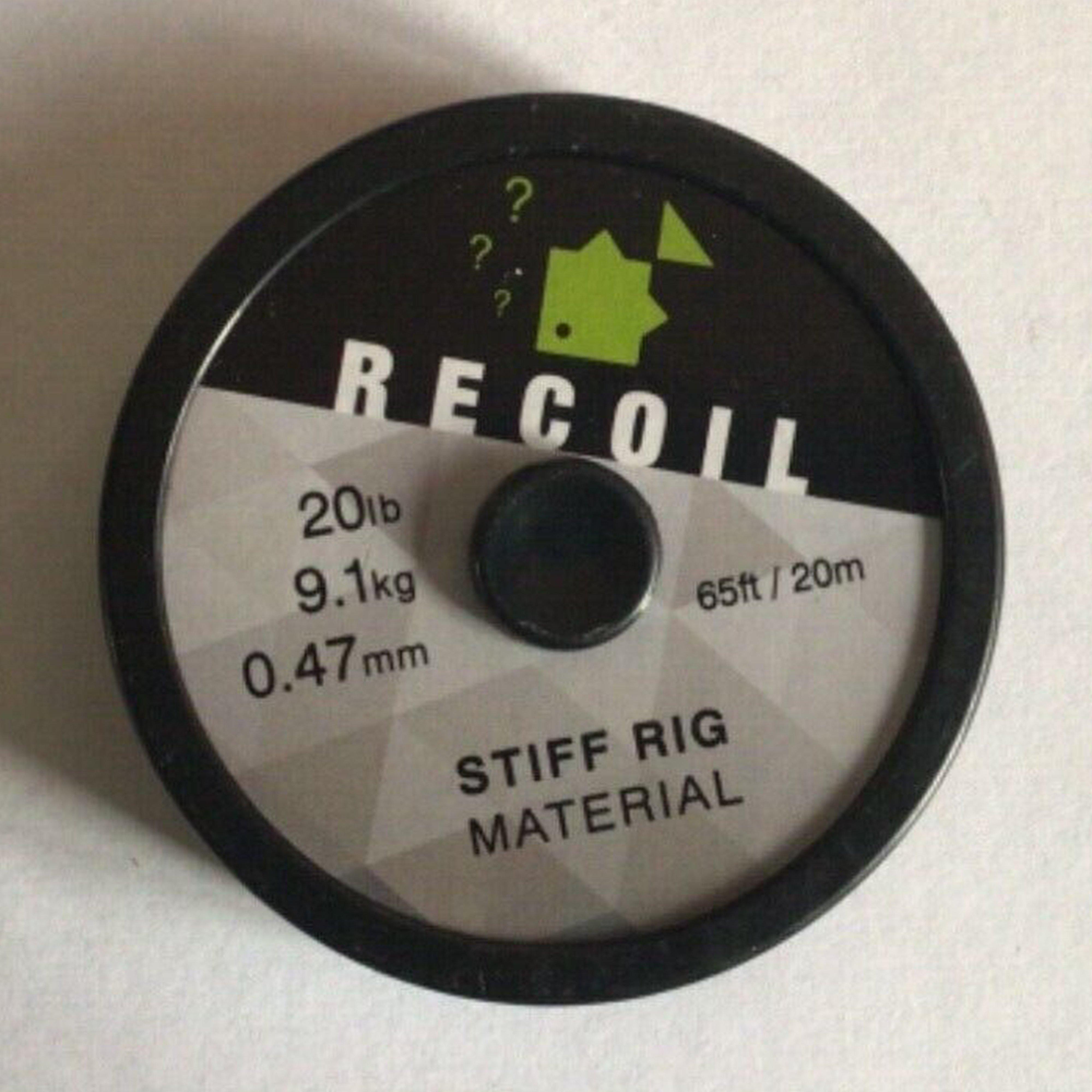 Image of Thinking Angler Recoil Stiff Rig Material 20Lb - Black, Black