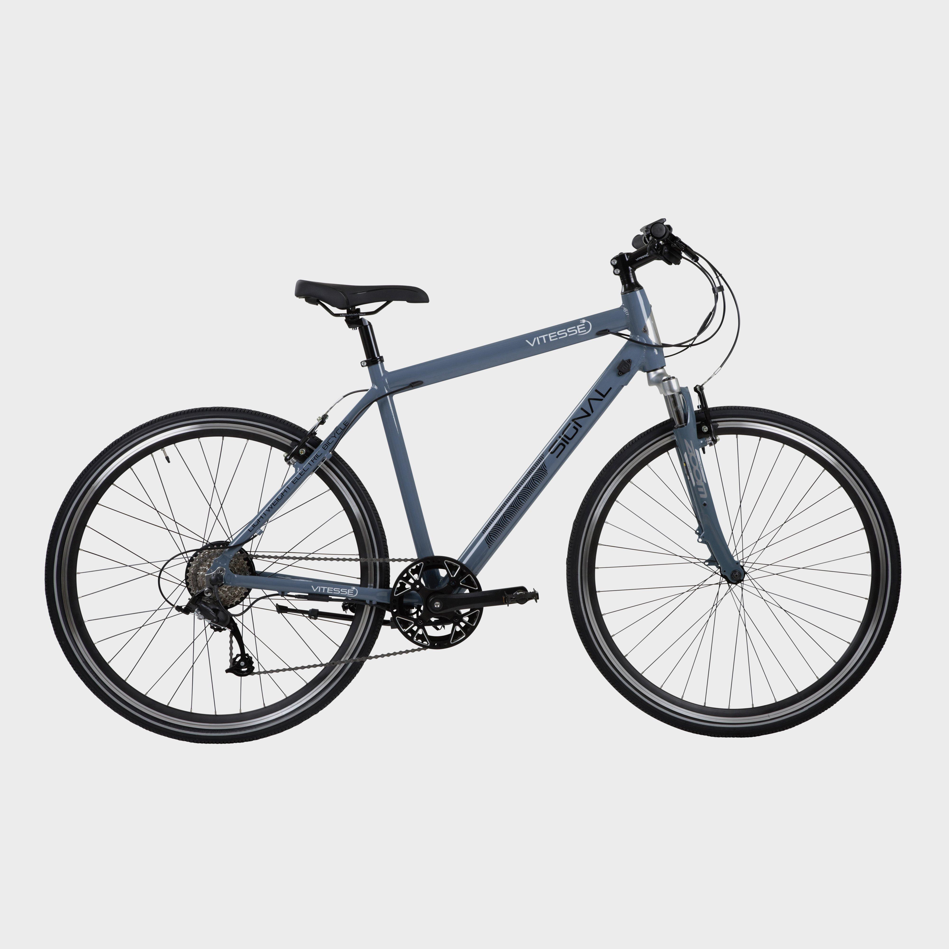 Vitesse Vitesse Signal 700C 8 Speed Electric Bike - Blue, BLUE