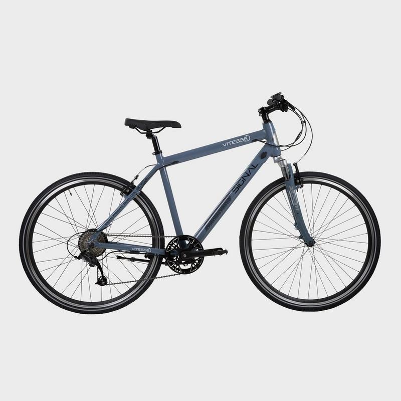 Millets Vitesse Signal 700C 8 Speed Electric Bike - Blue, Blue