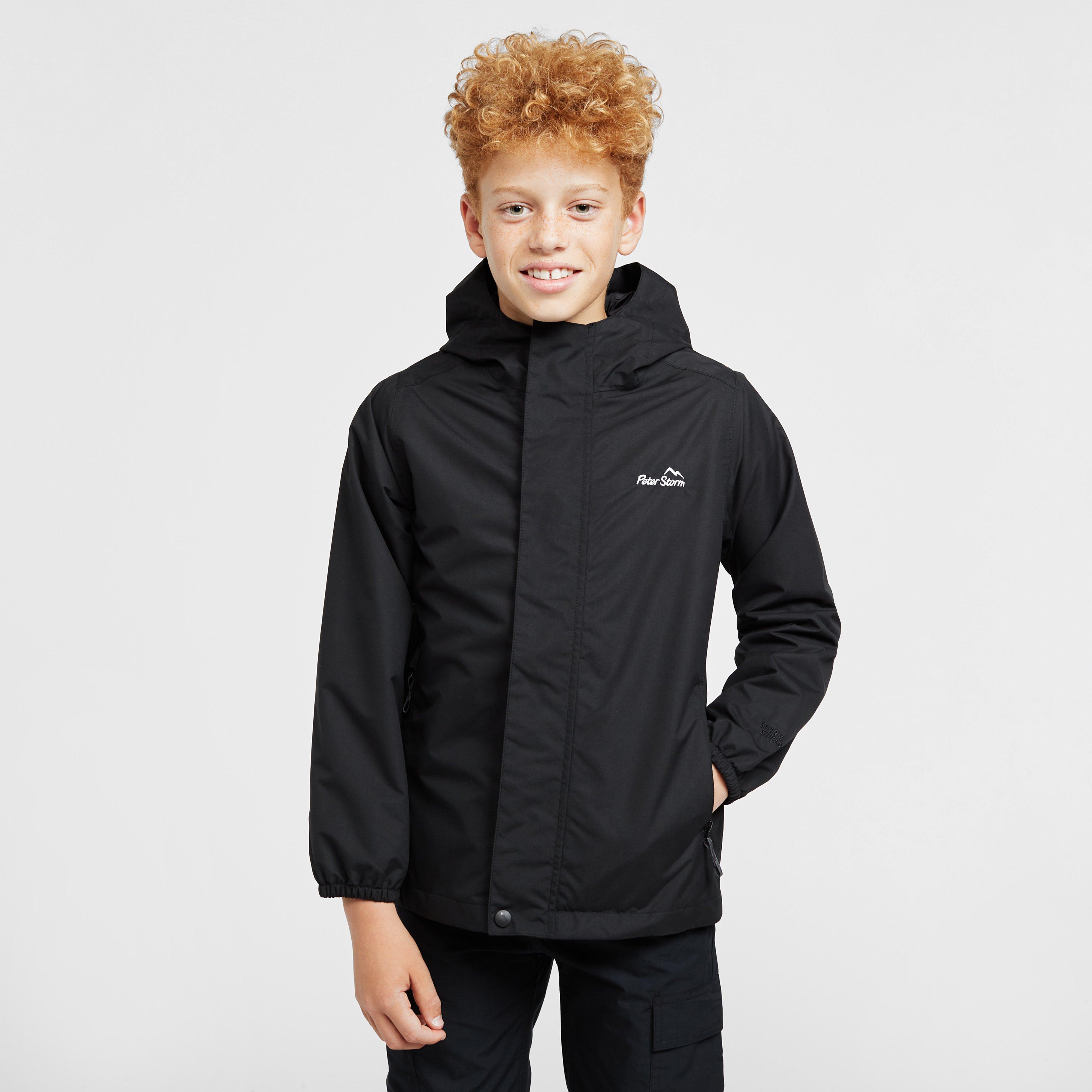 Image of Peter Storm Junior Everyday Waterproof Jacket - Black, Black