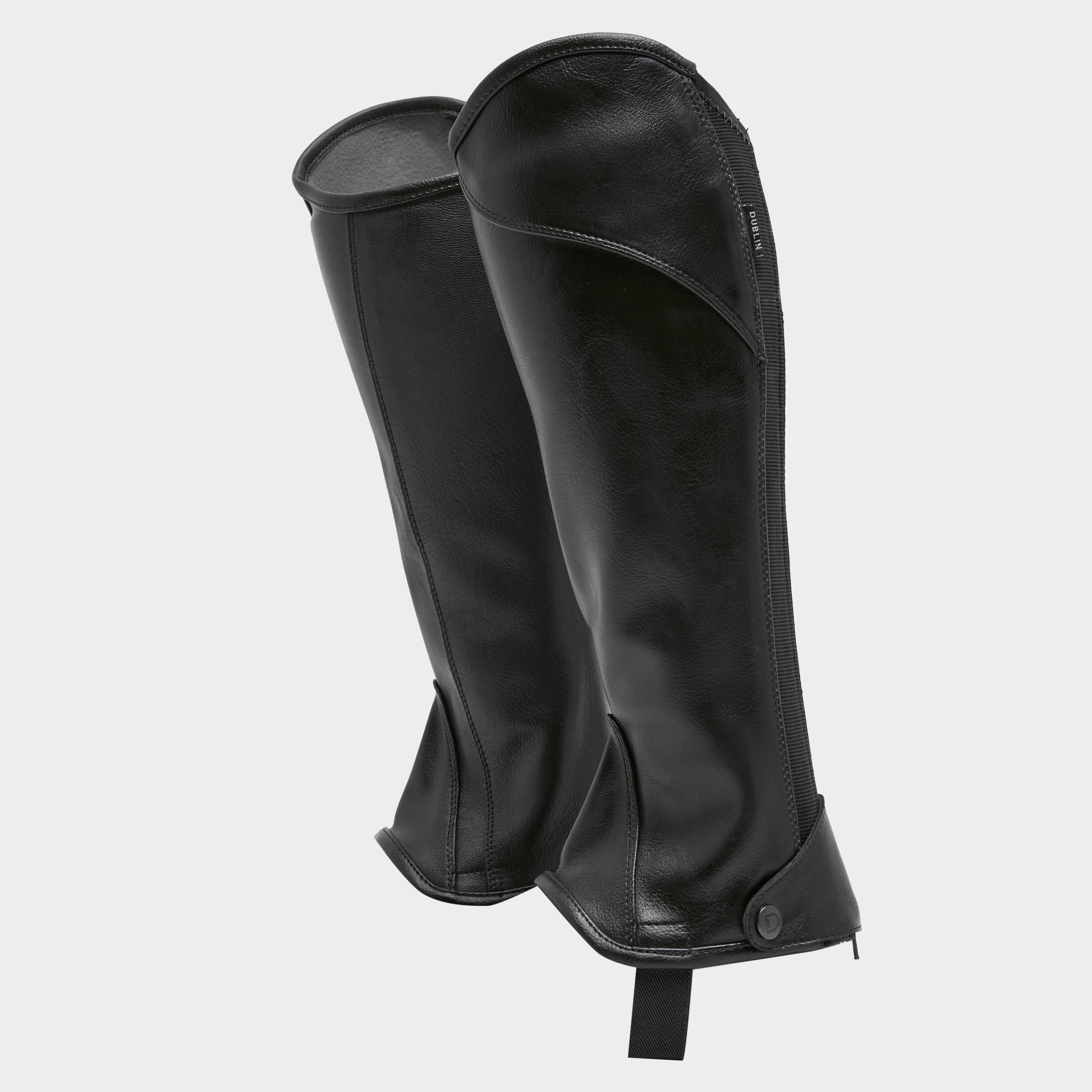 Image of Dublin Childs Stretch Fit Half Chaps Black, HALF