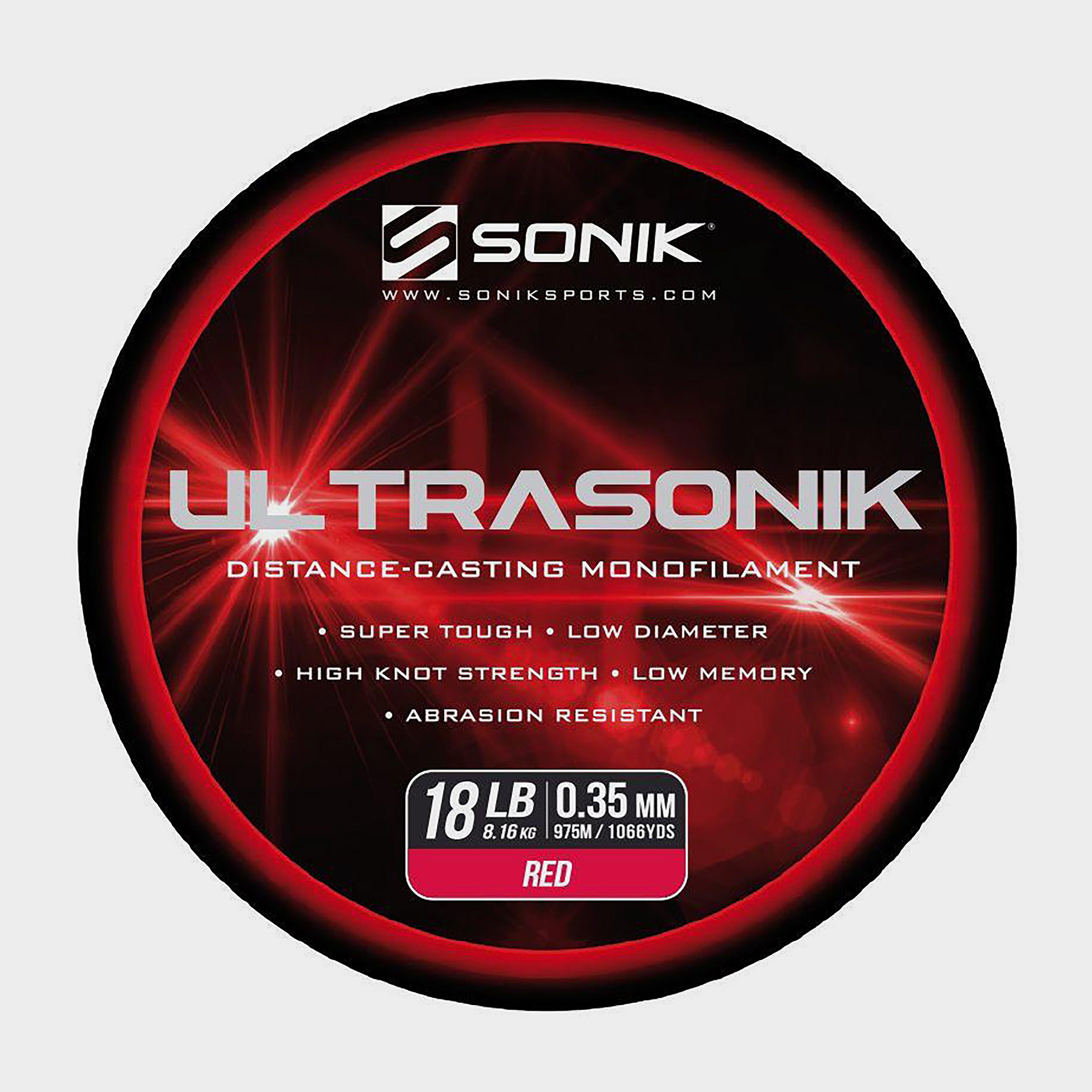 Image of Ultrasonik Saltwater Mono In Red (18Lb) - No Colour, No Colour