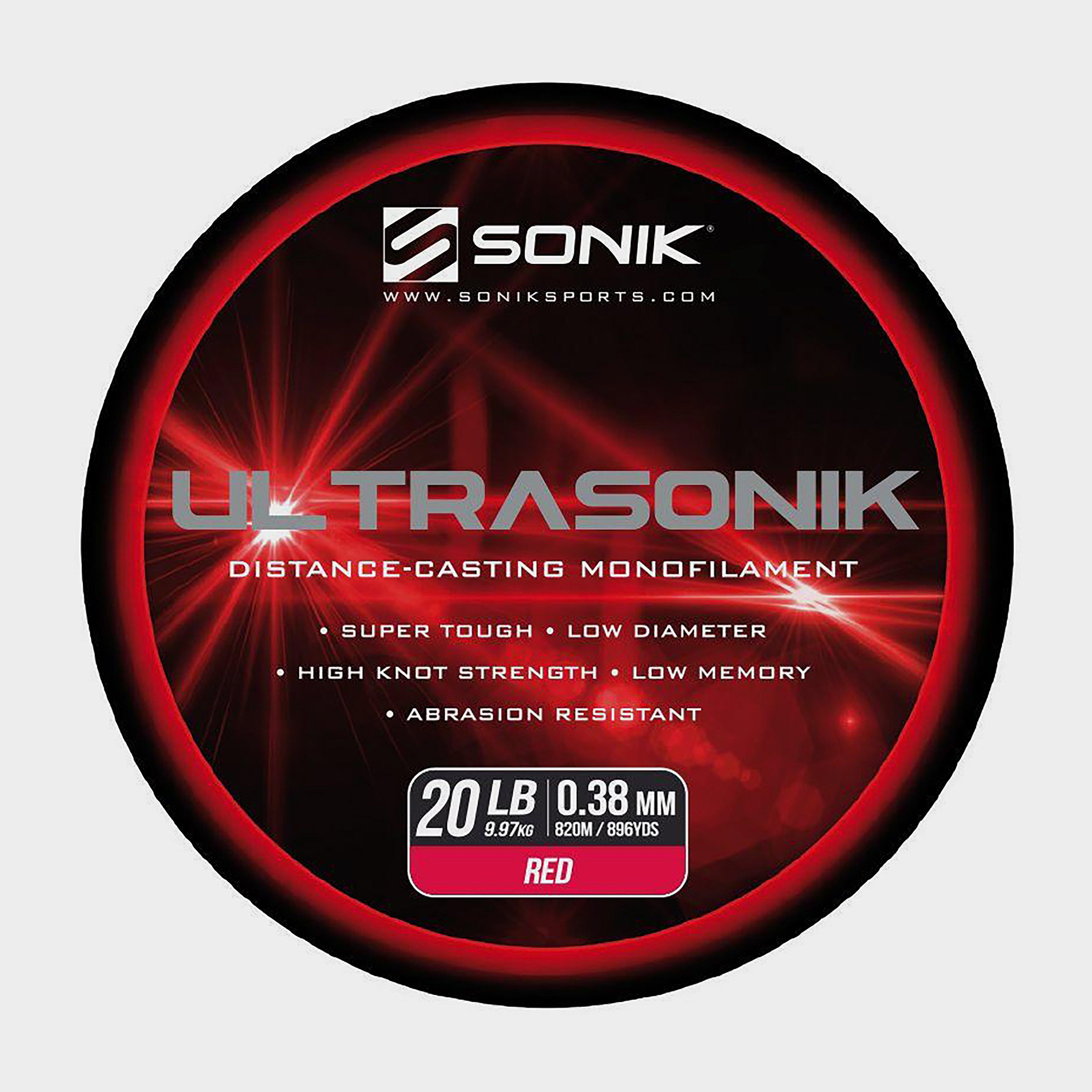 Image of Ultrasonik Saltwater Mono In Red (20Lb) - No Colour, No Colour
