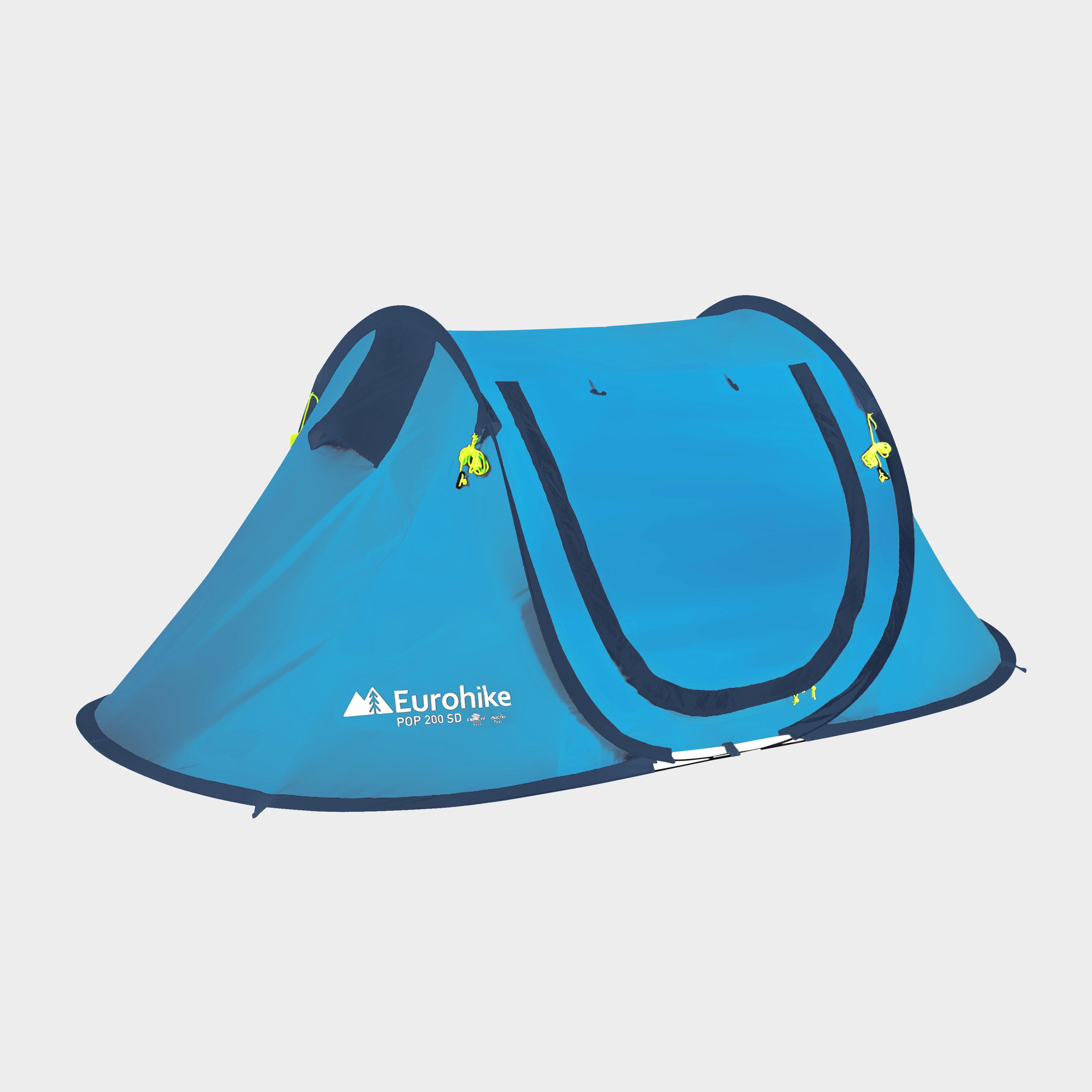 Image of Eurohike Pop 200 2 Person Tent - Blue, Blue