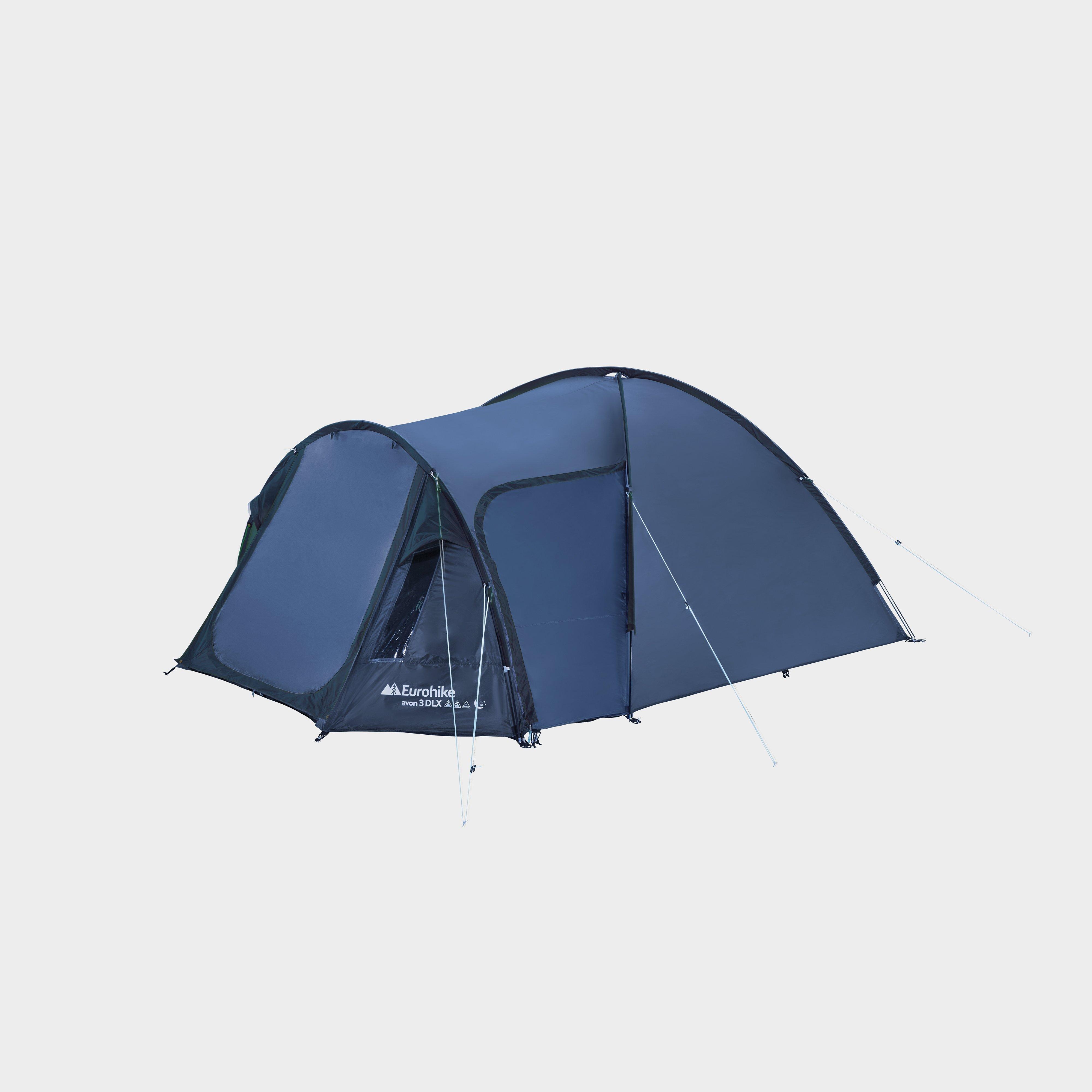 Image of Eurohike Avon 3 Dlx Nightfall Tent - Blue, Blue