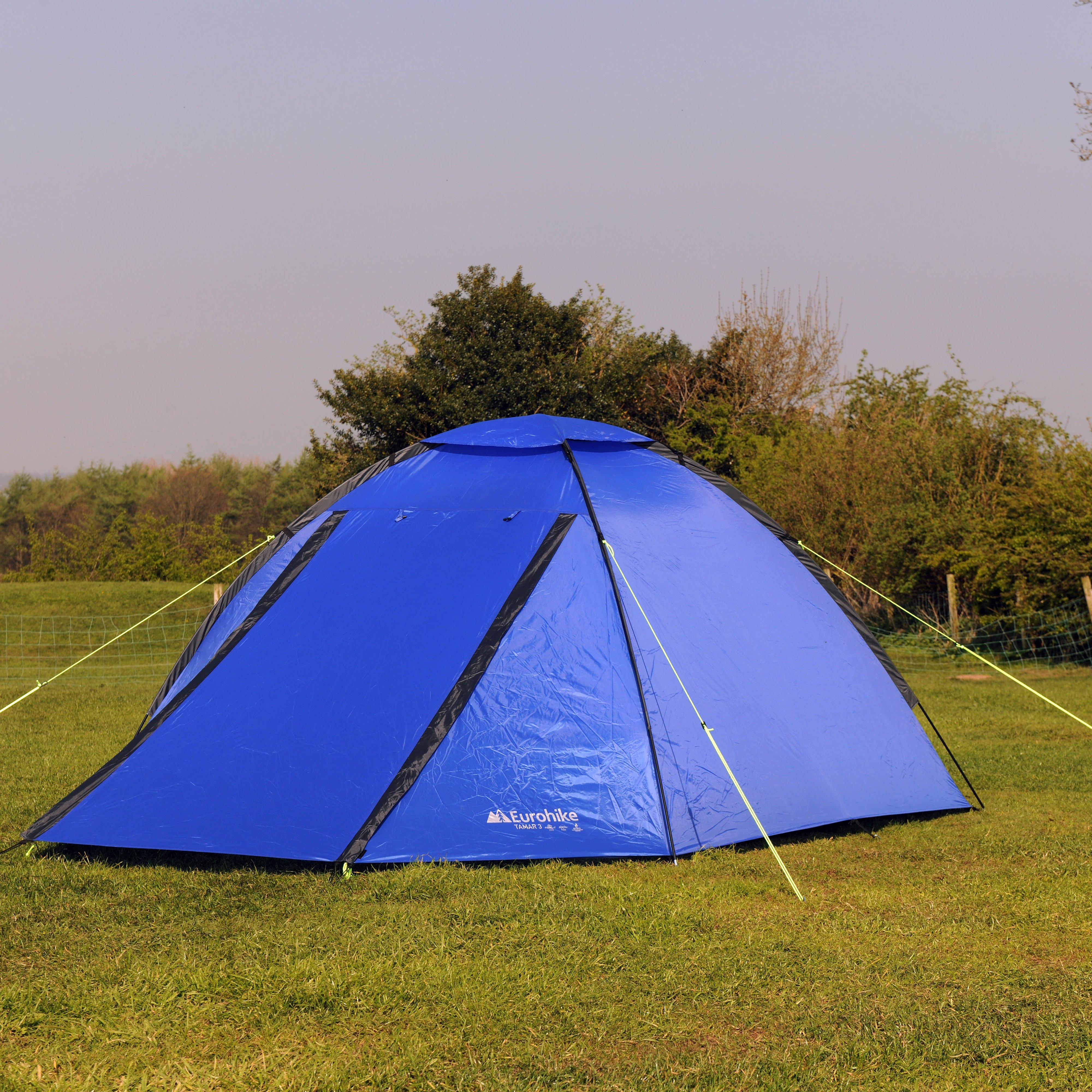 Eurohike Eurohike Tamar 3 Man Tent - Blue, Blue