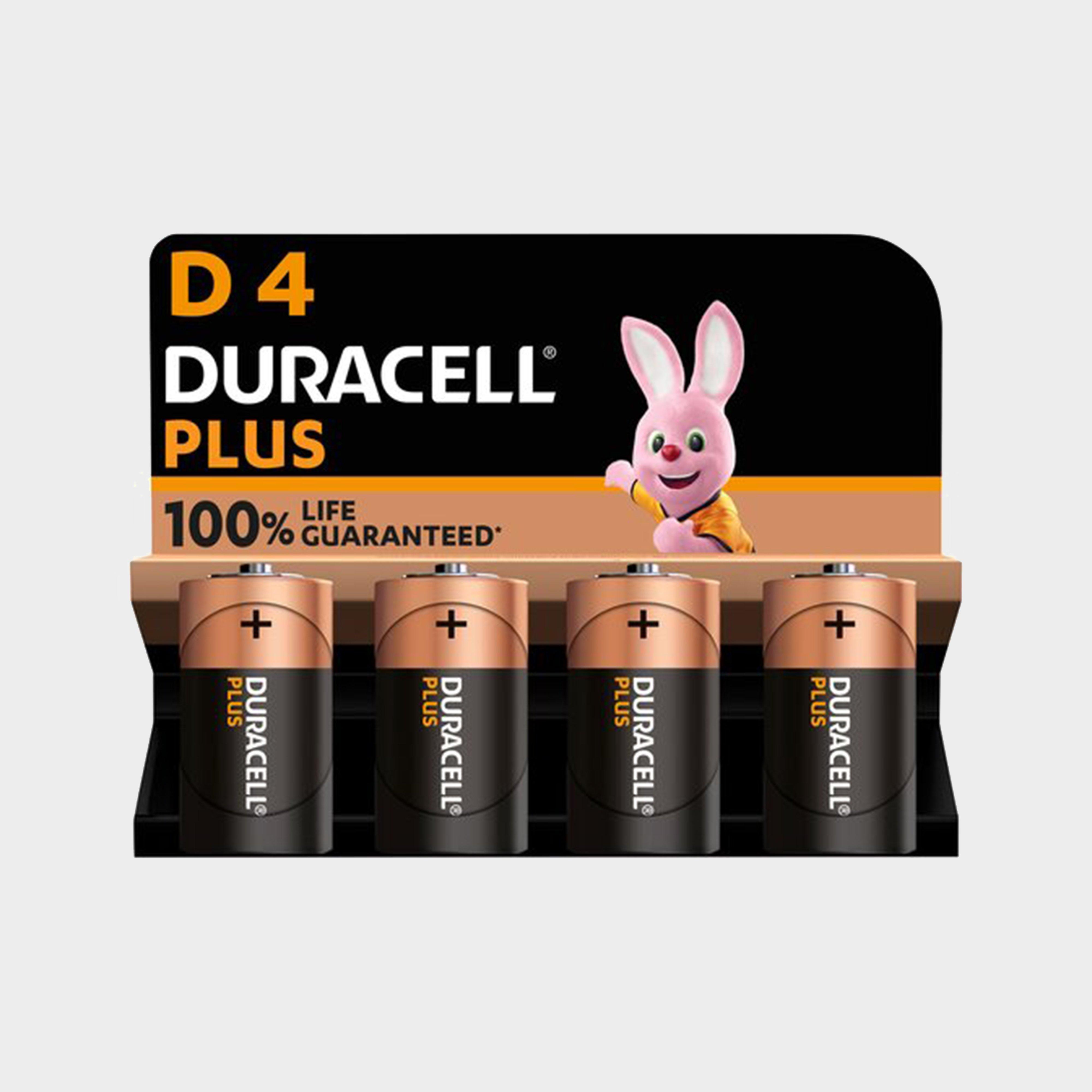 Image of Duracell D Plus 100 Batteries (4 Pack) - Black, Black