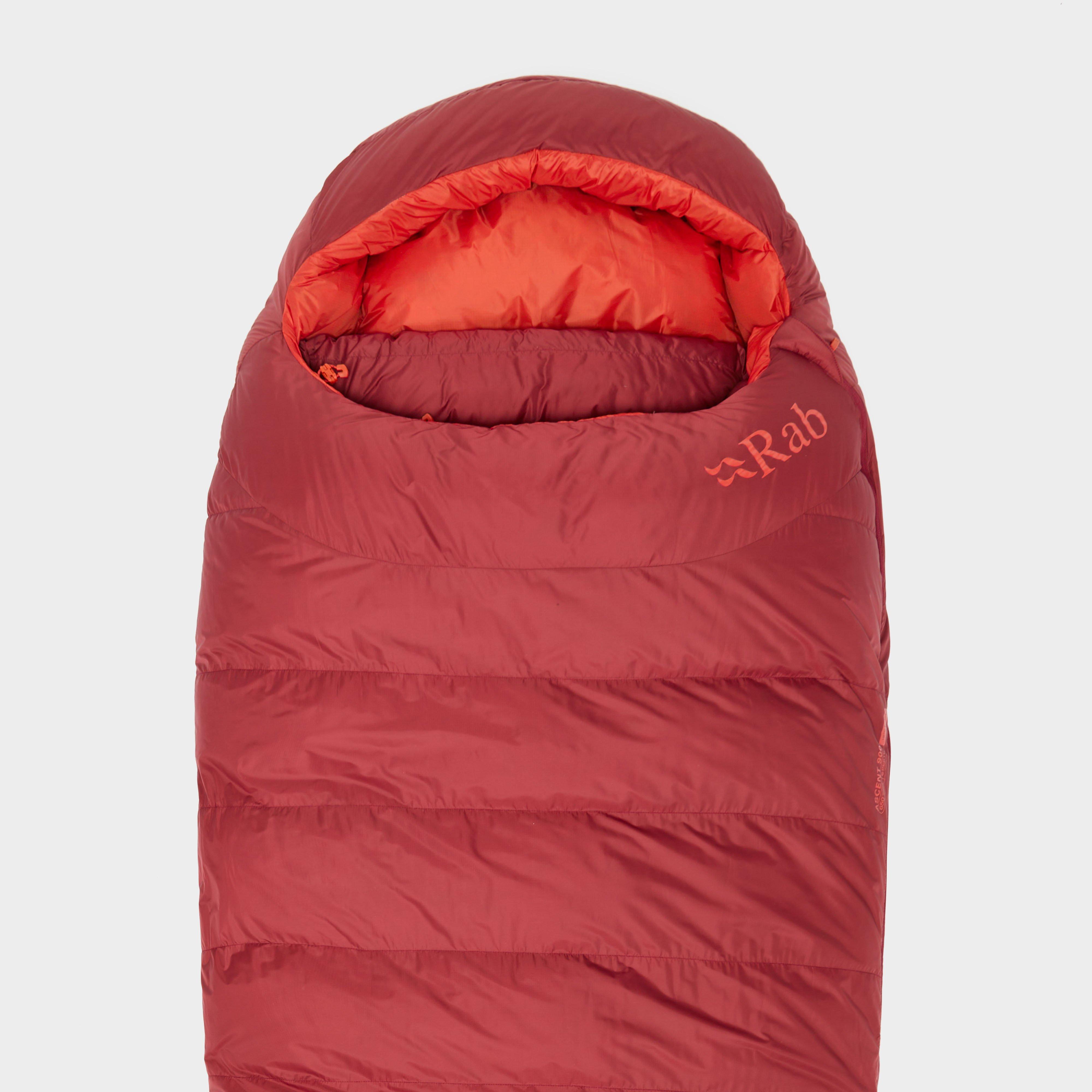 Photos - Sleeping Bag Rab Ascent 900 Hydrophobic Down  , Red (Left Zip)