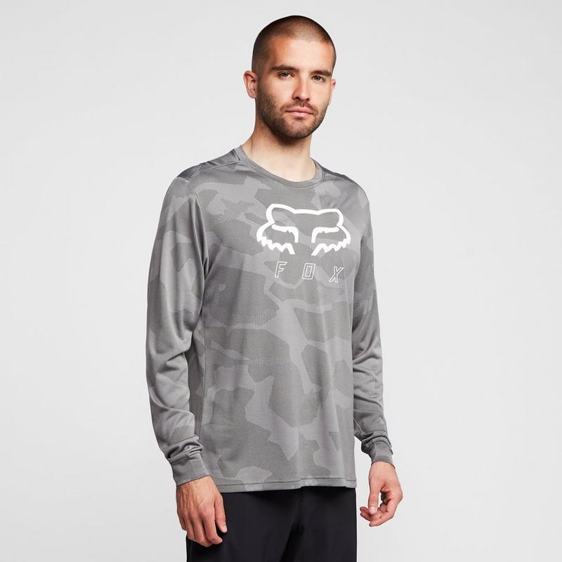 Millets FOX Men's Ranger Trudri® Long Sleeve Jersey - Grey, Grey