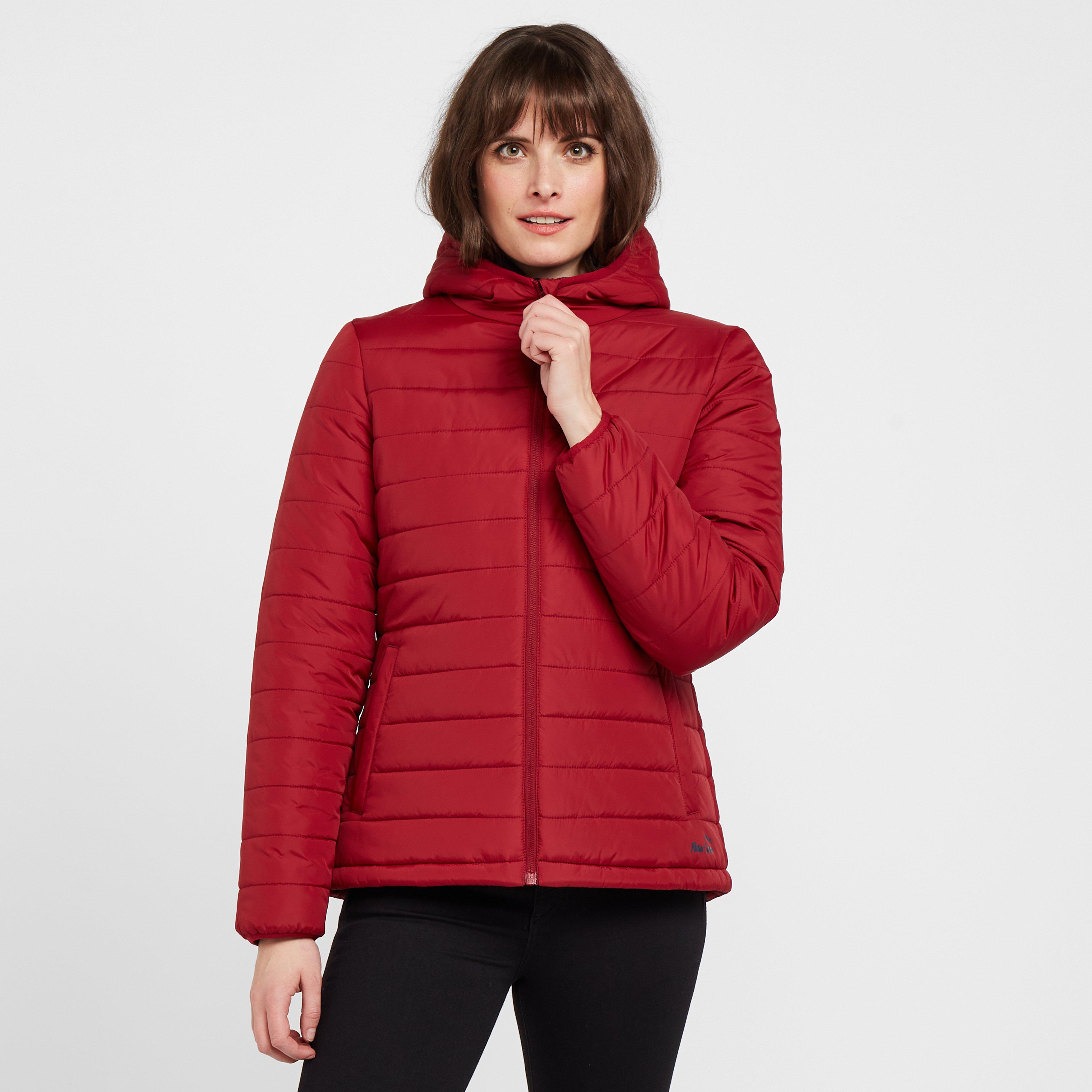 Image of Peter Storm Womens Blisco Ii Hooded Jacket - Dark Red, Dark Red