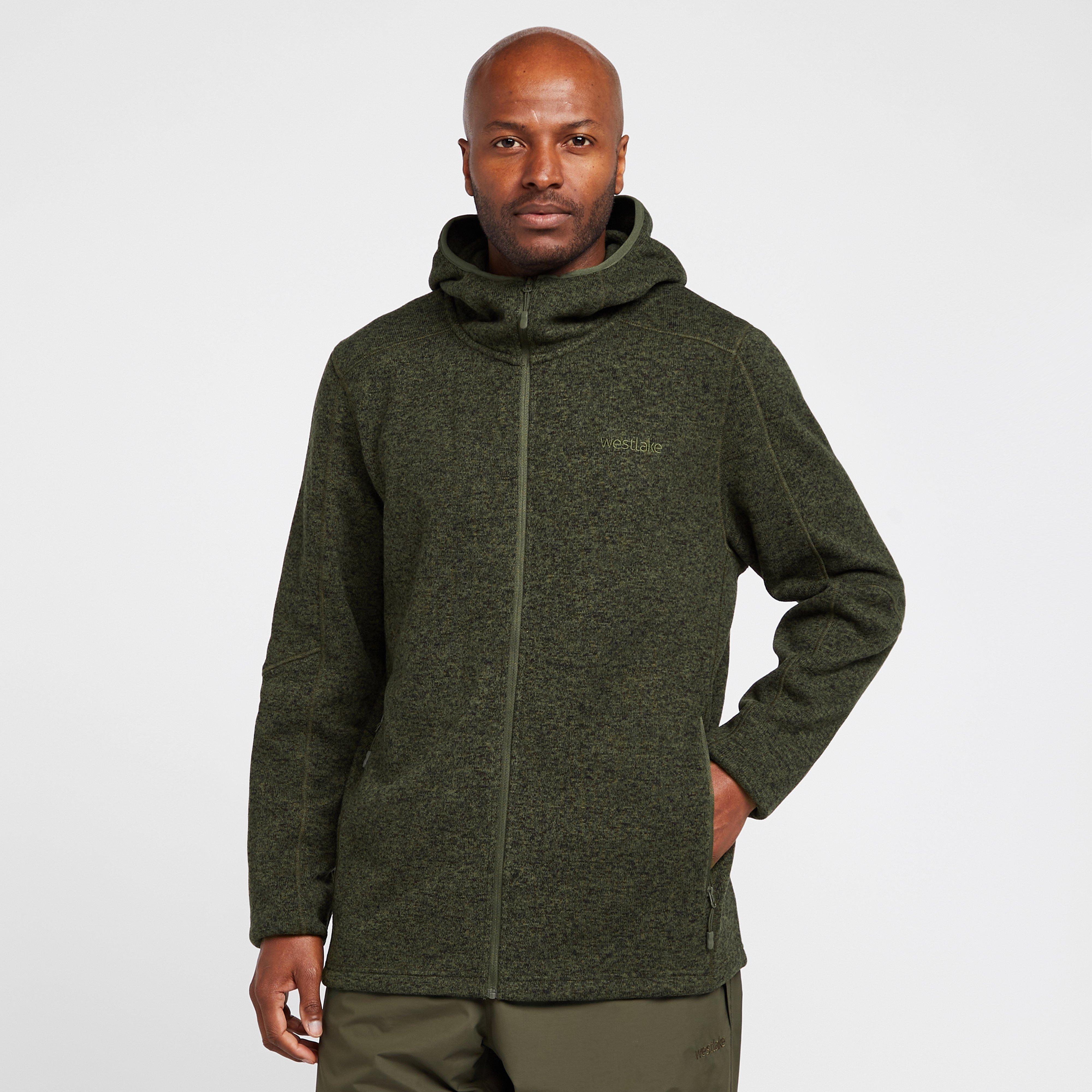 Image of Westlake Hooded Fleece Jacket - Khaki, Khaki