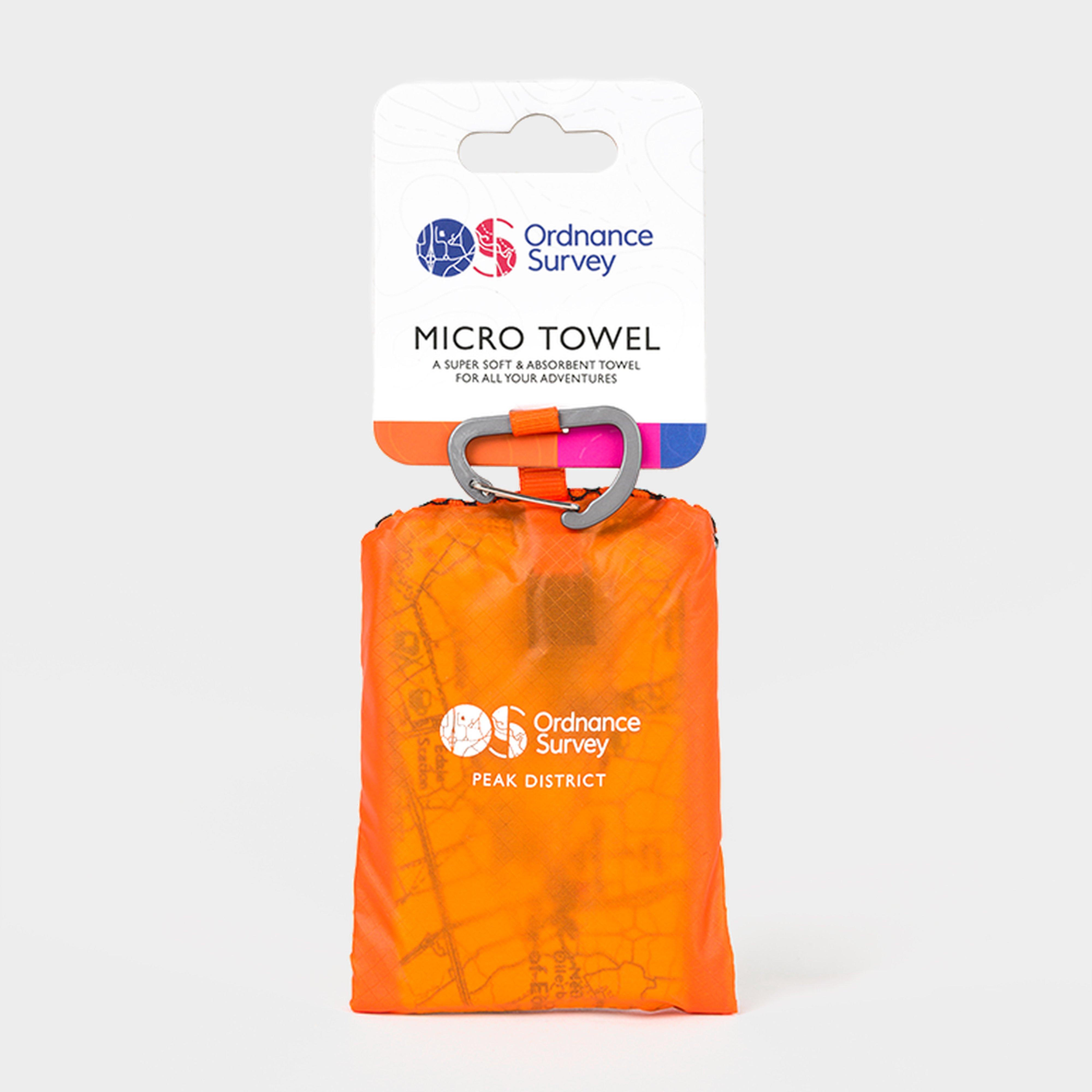 Image of Ordnance Survey Peak District Micro Towel - Multicolour, Multicolour