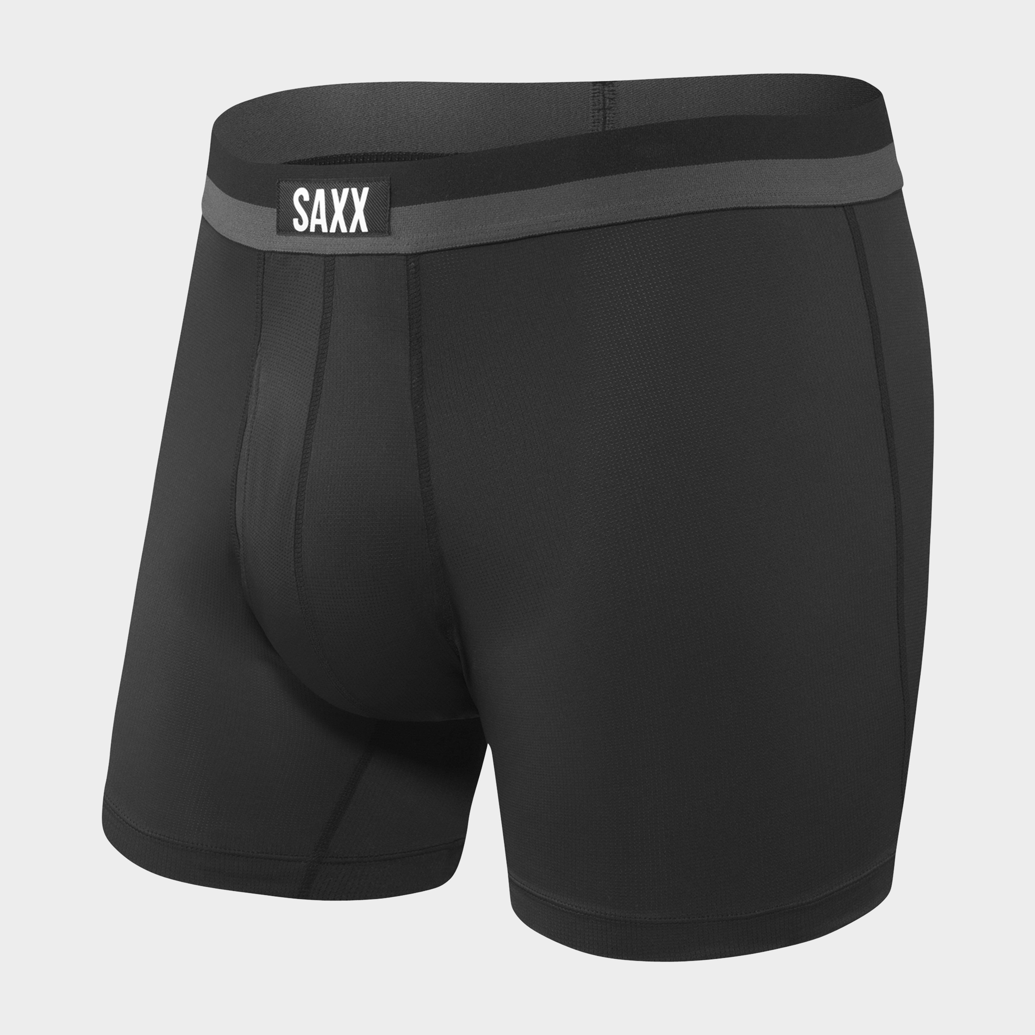 Men's Sport Mesh Boxer Briefs - Black