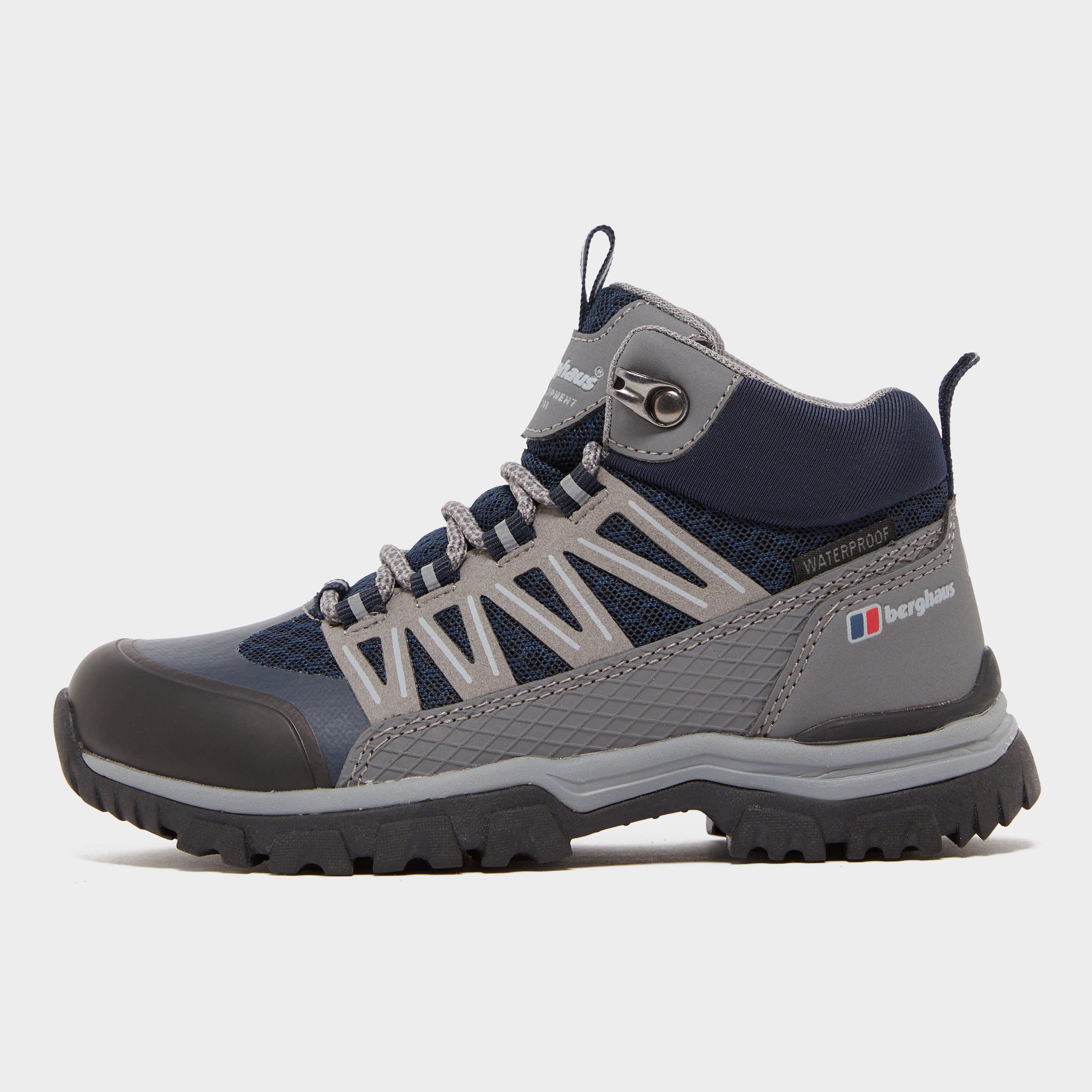 Photos - Trekking Shoes Berghaus Kids' Explorer Mid Waterproof Hiking Boot, Navy 