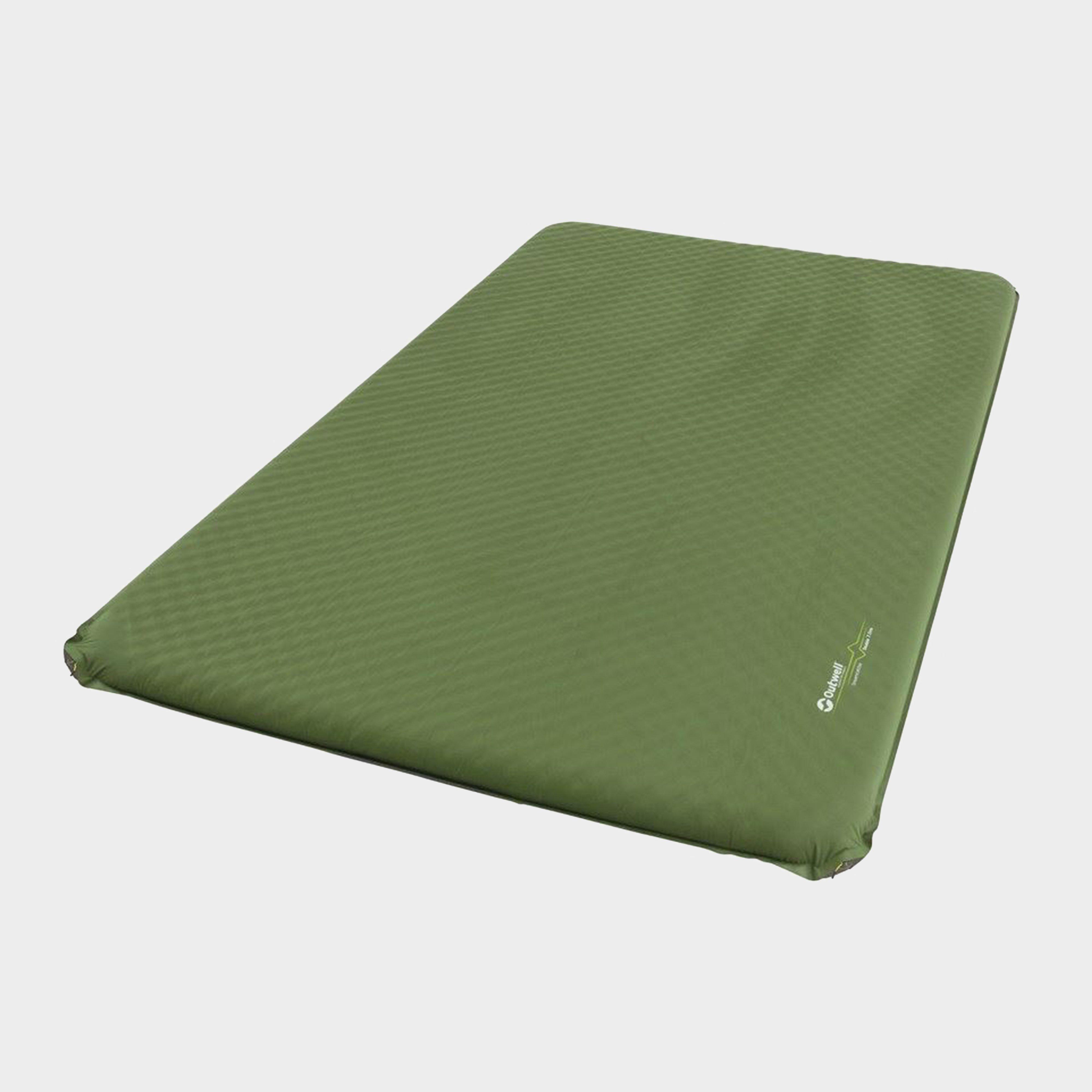 Image of Outwell Dreamcatcher Double Sleeping Mat (7.5Cm) - Green, Green