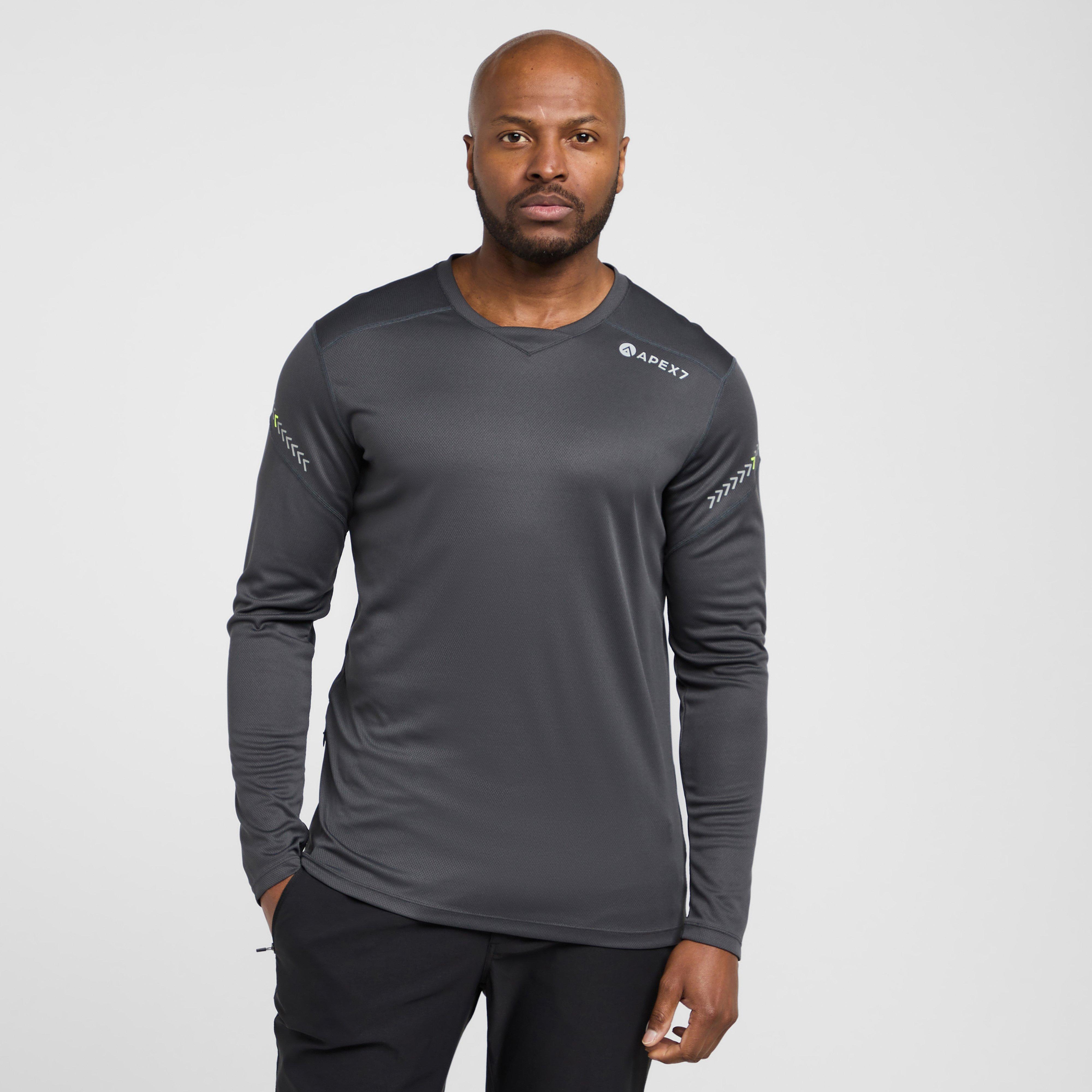 Image of Apex7 Lithium Long Sleeve Jersey - Grey, Grey