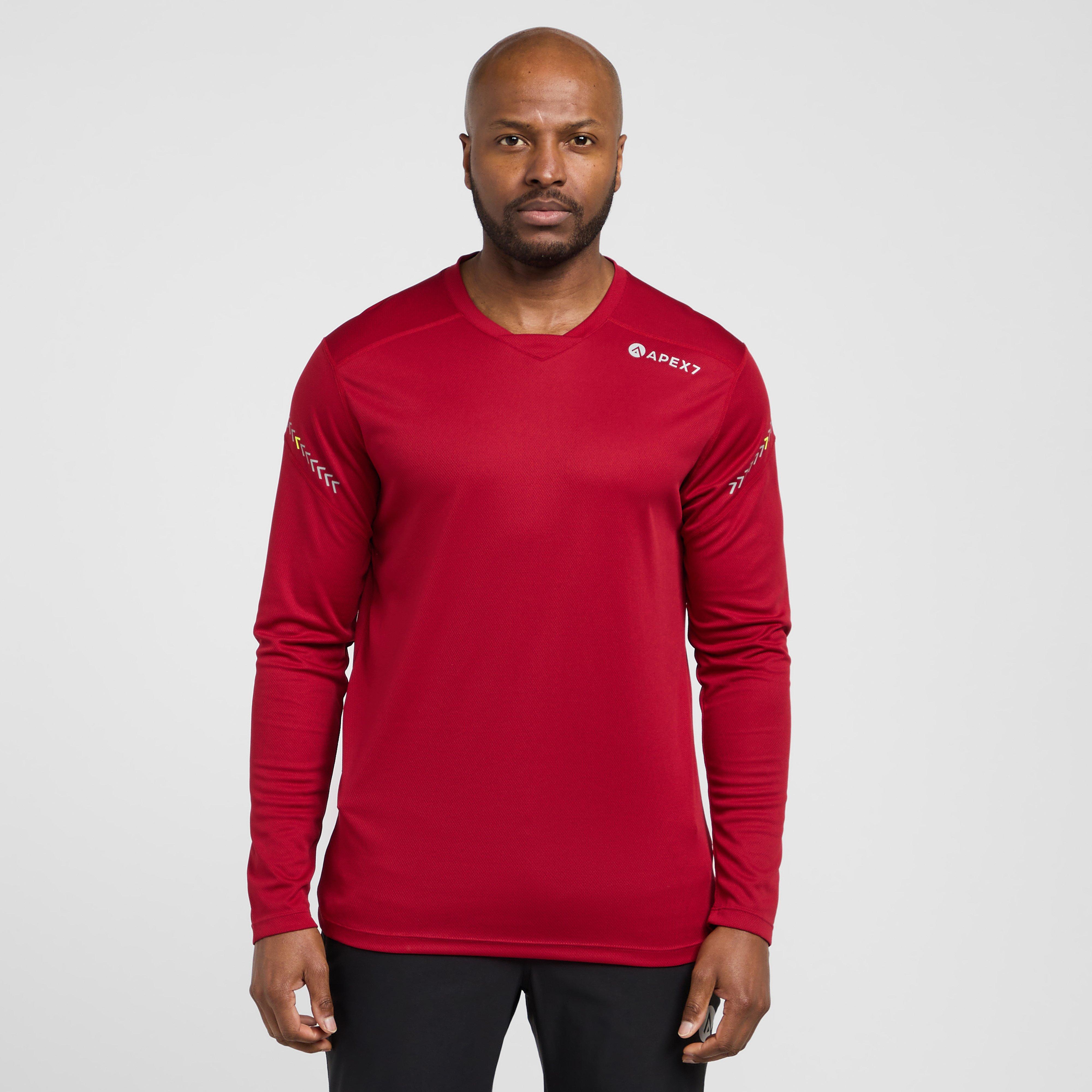 Image of Apex7 Lithium Long Sleeve Jersey - Red, Red