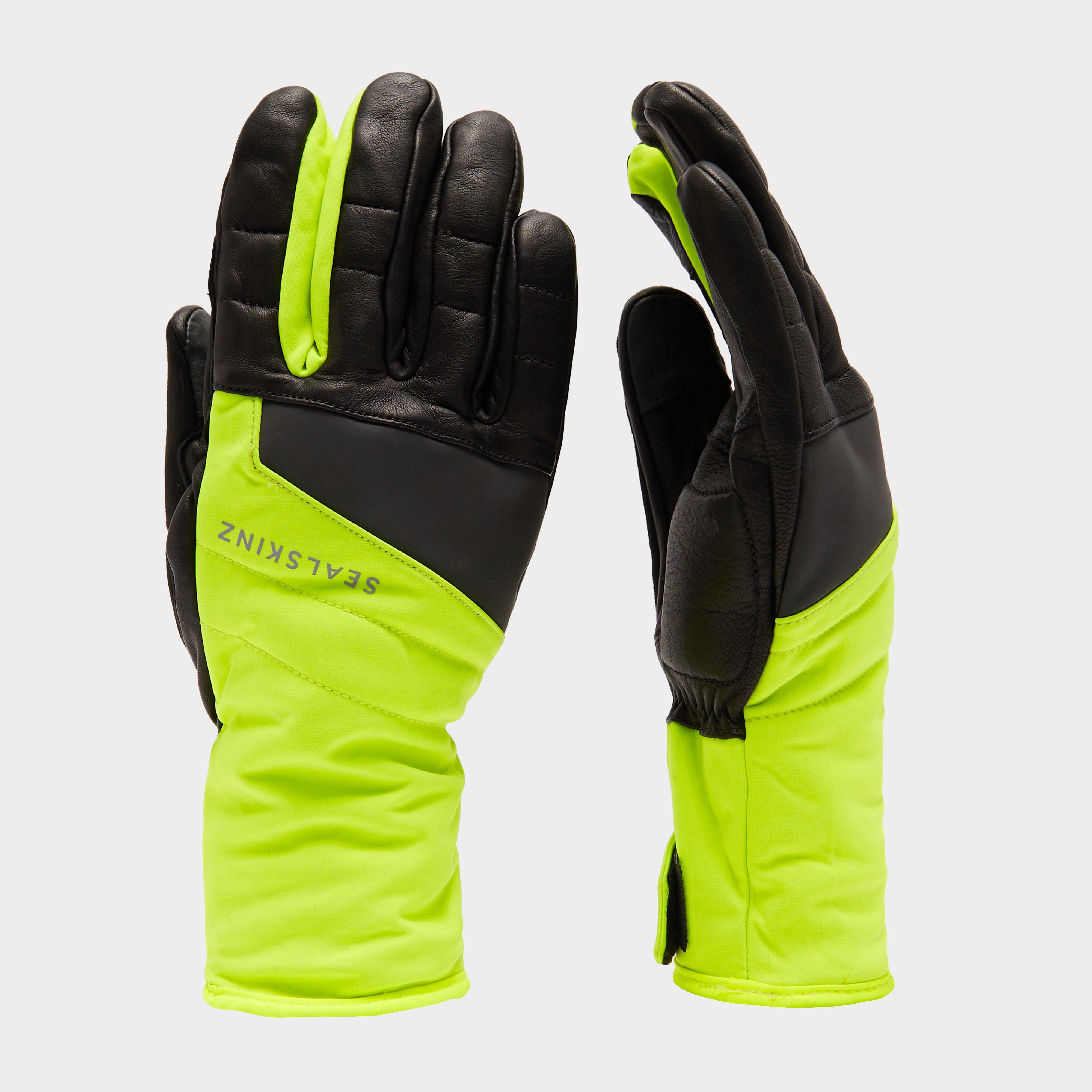 Photos - Cycling Gloves Waterproof Extreme Cold Weather Gauntlet, Yellow 