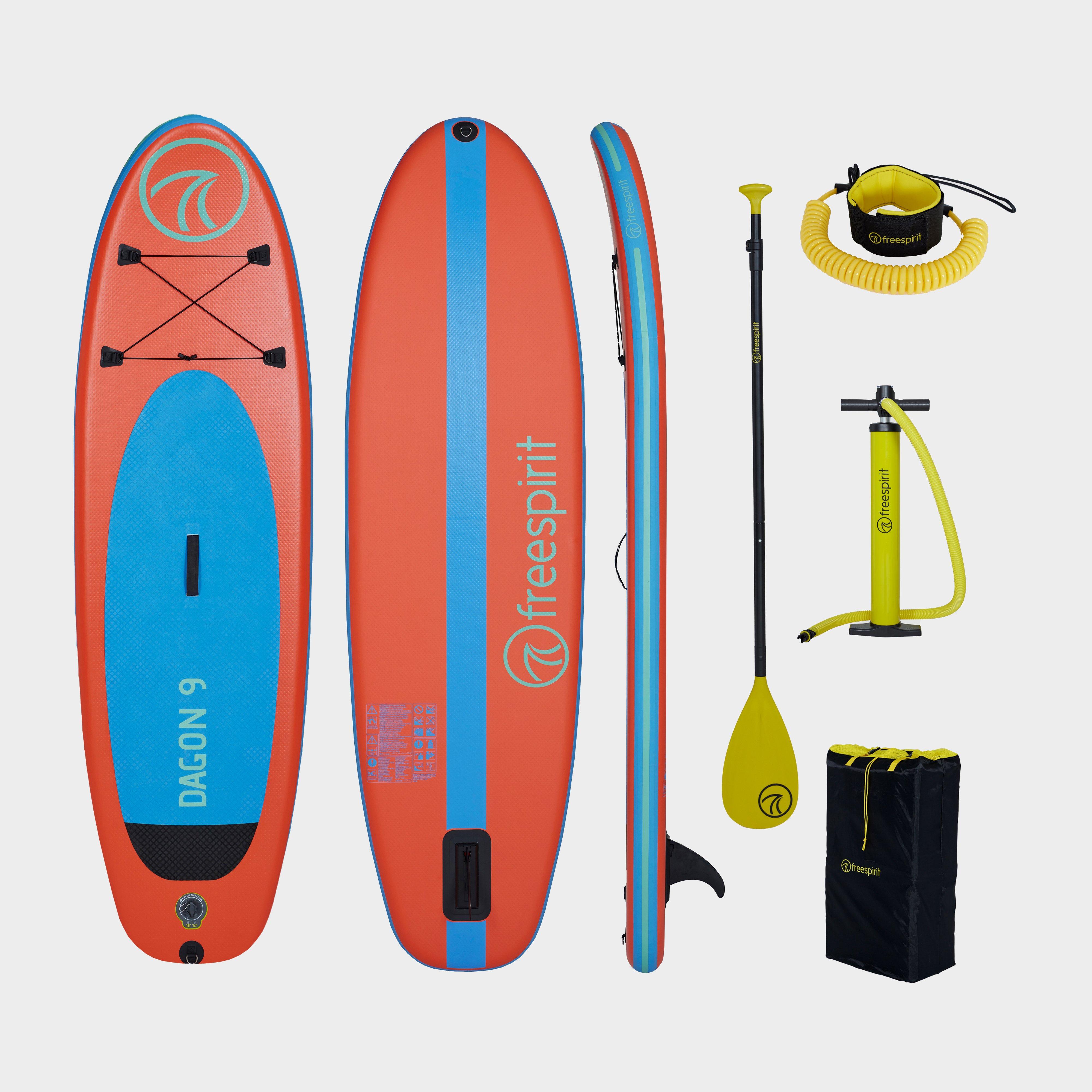 Image of Freespirit Dagon 9Ft Stand-Up Paddle Board Set - Red, Red
