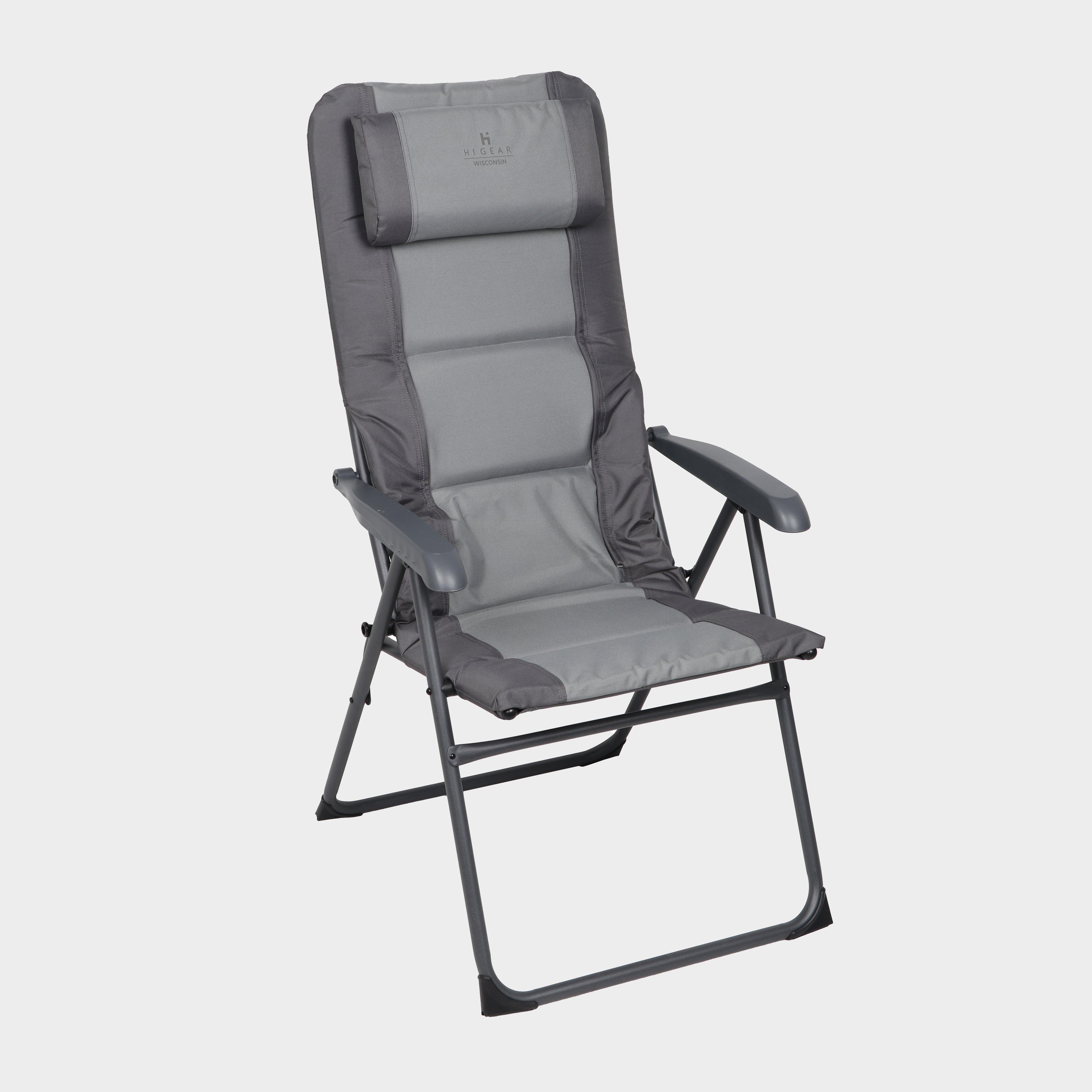 Hi-Gear Hi-Gear Wisconsin Folding Camping Chair - Grey, Grey