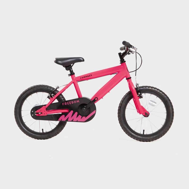 Millets Compass Freedom 16” Kids' Bike - Pink, Pink