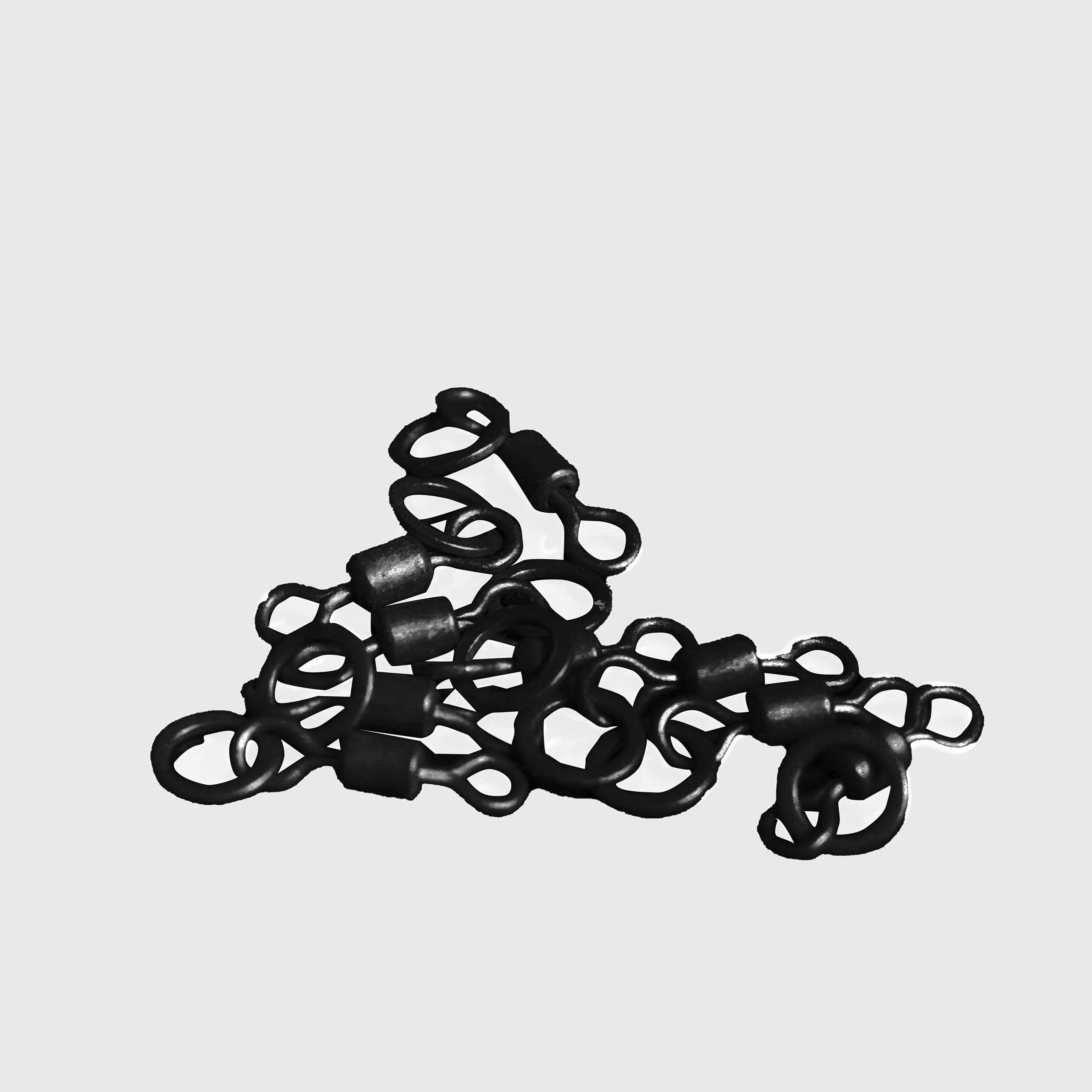 Image of Ridgemonkey Connexion Mini Hook Ring Swivel - Black, Black