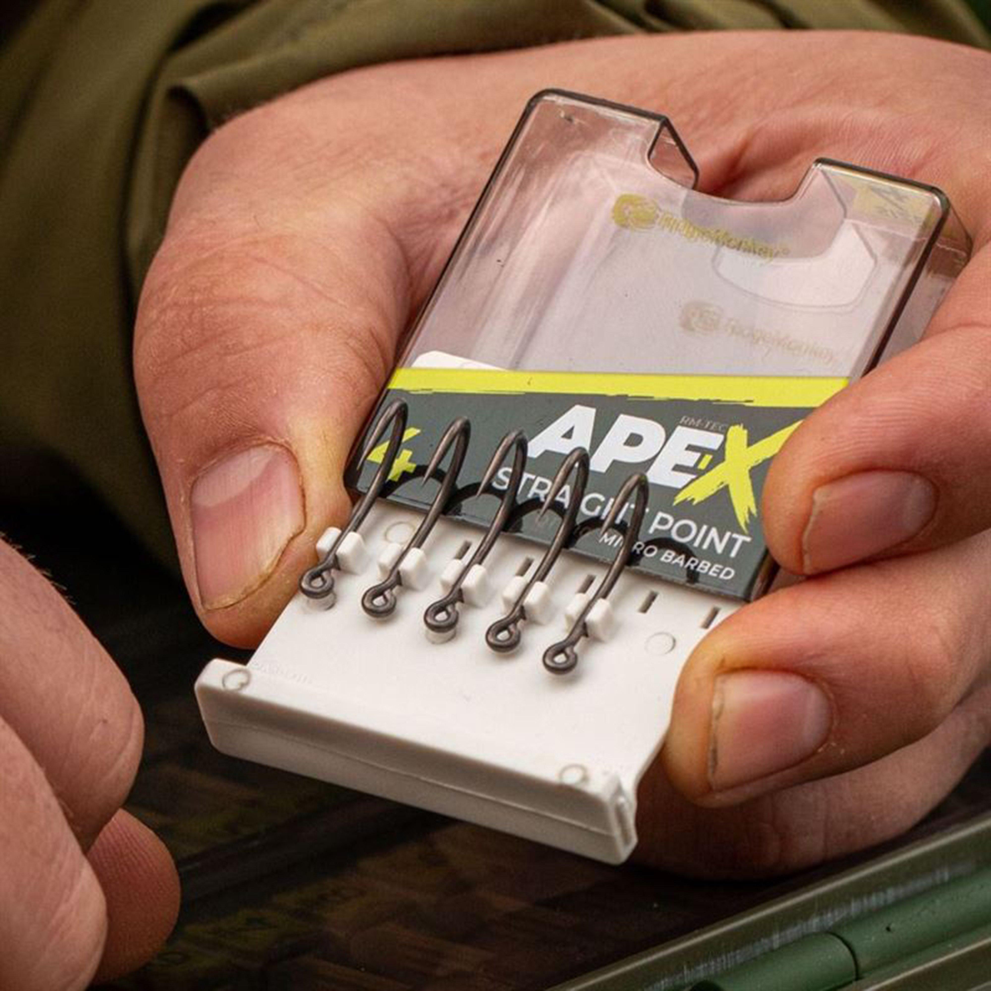 Image of Ridgemonkey Ape-X Straight Hook Size 4 - Silver, Silver