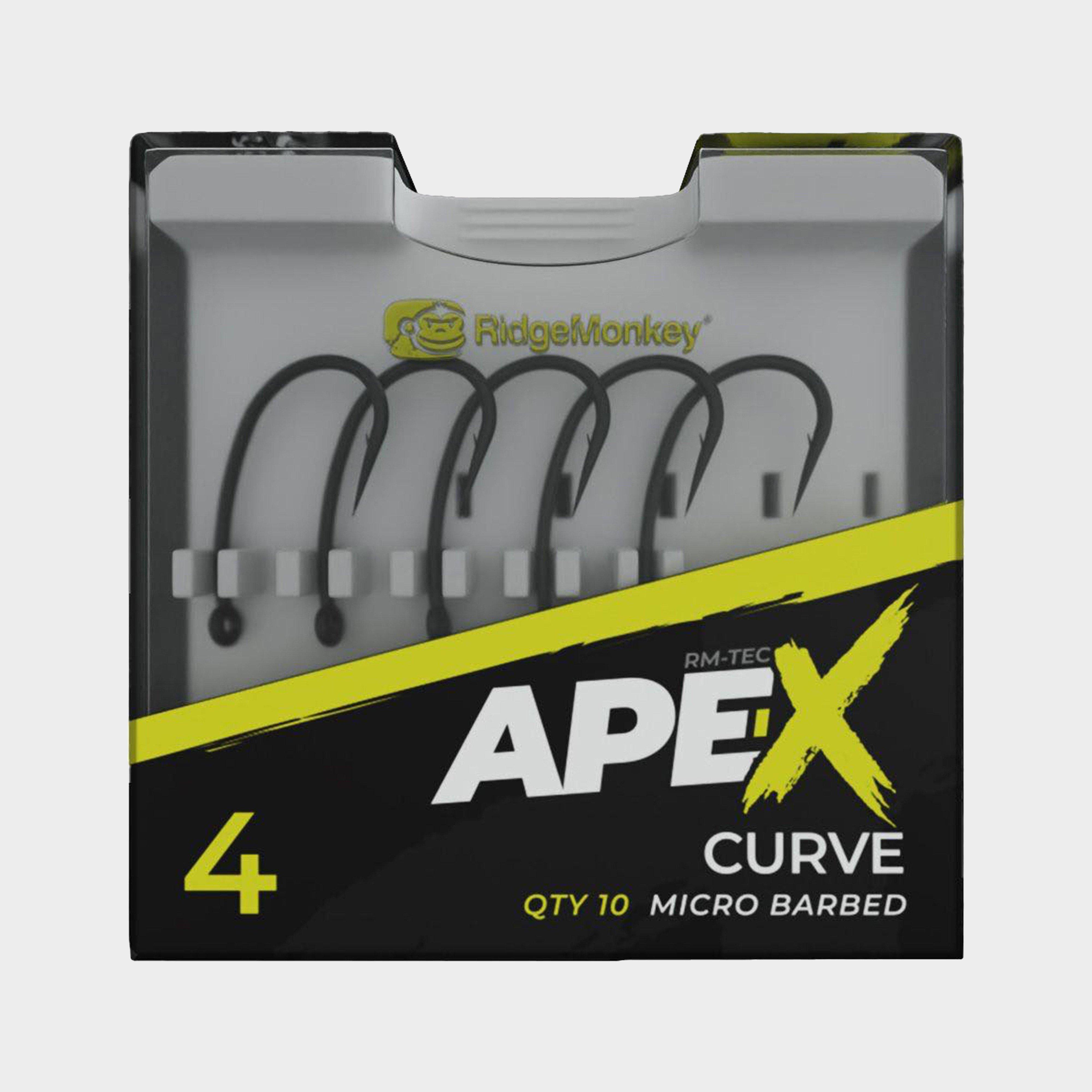 Image of Ridgemonkey Ape-X Medium Curve Hook Size 4 - Silver, Silver