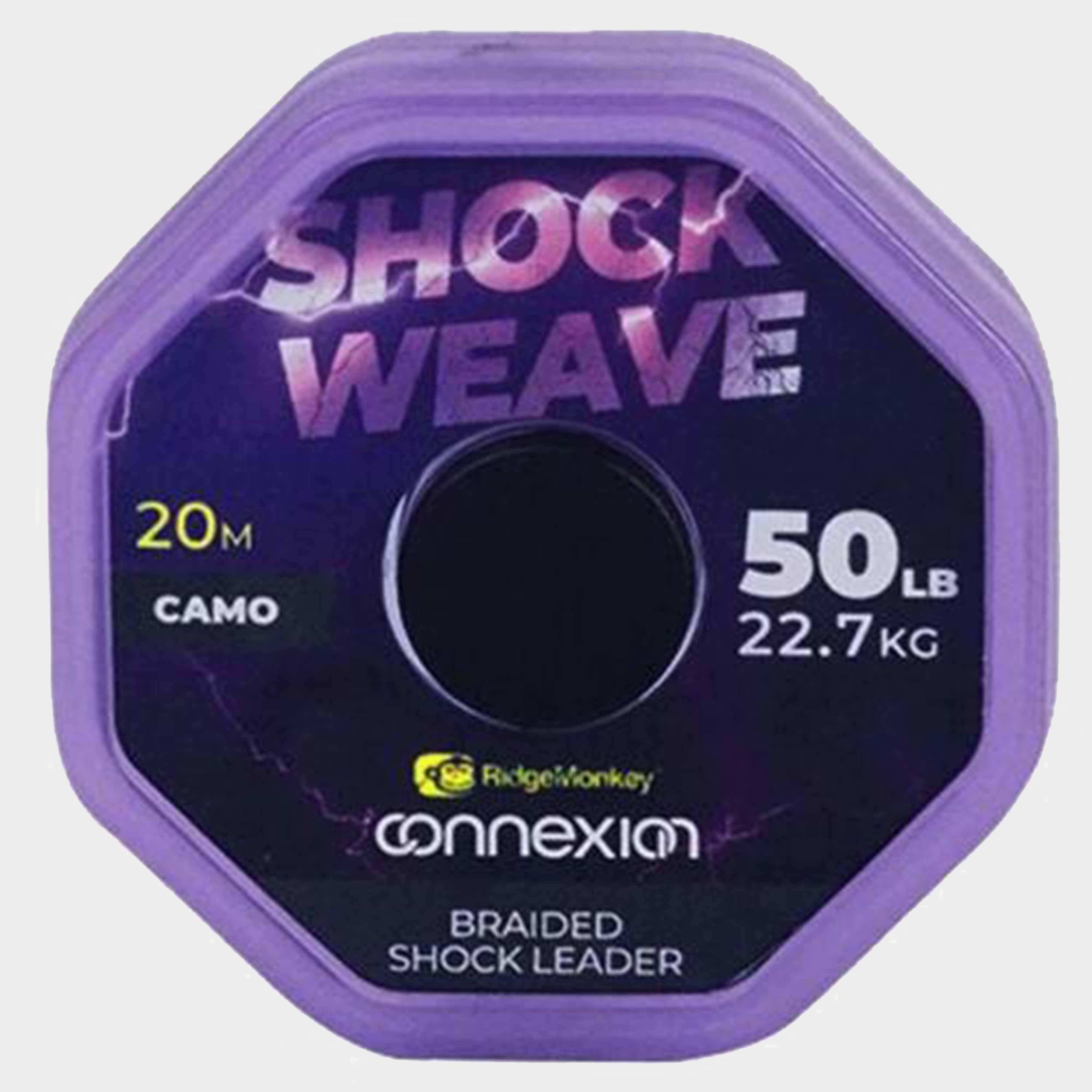 Image of Ridgemonkey Shockweave Braided Shock Leader 50Lb - No Colour, No Colour