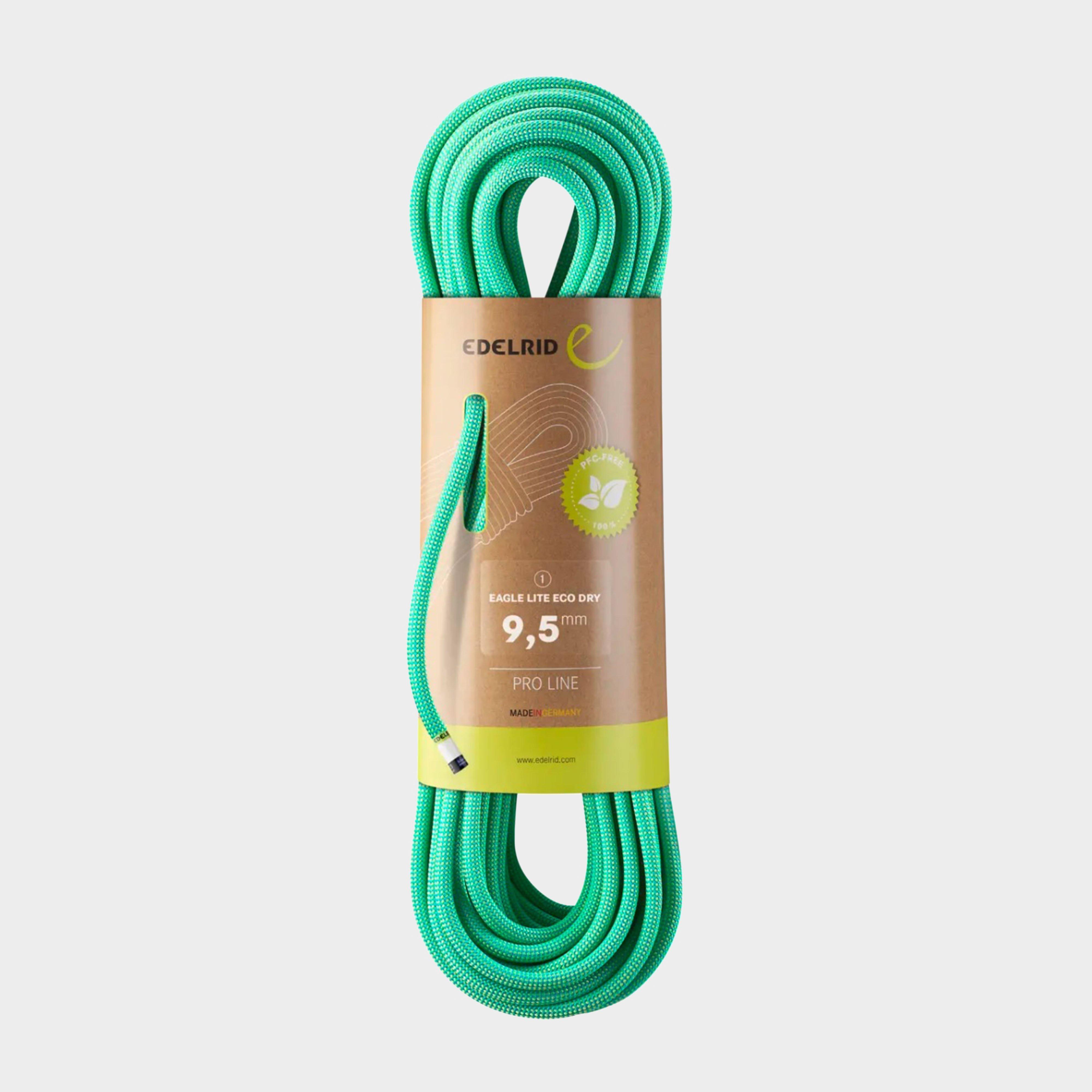 Image of Edelrid Eagle Lite Dry 9.5Mm Climbing Rope 70M Long - Bright Green, Bright Green