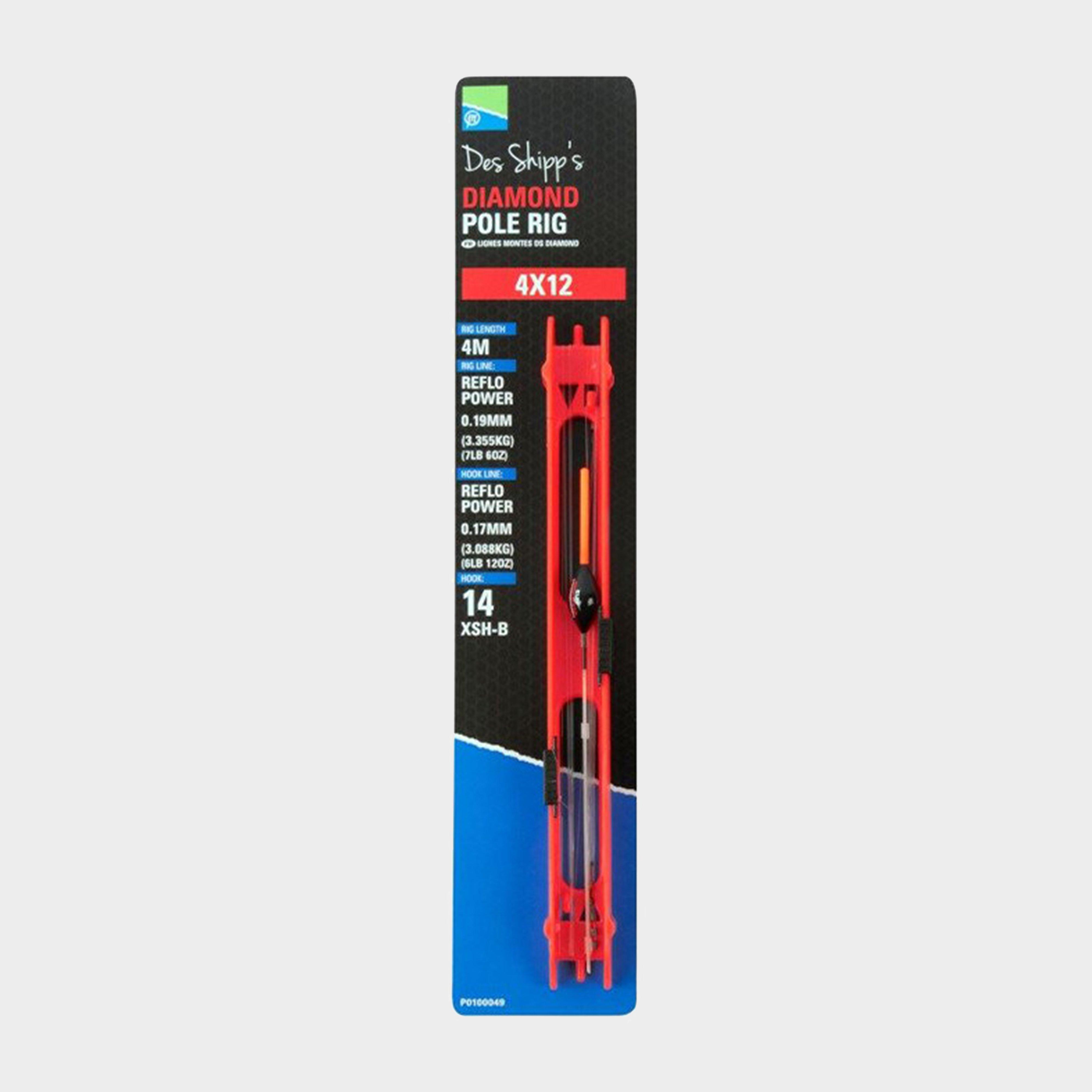 Image of Preston Innovation 4X12 Diamond Pole Rig - Red, Red