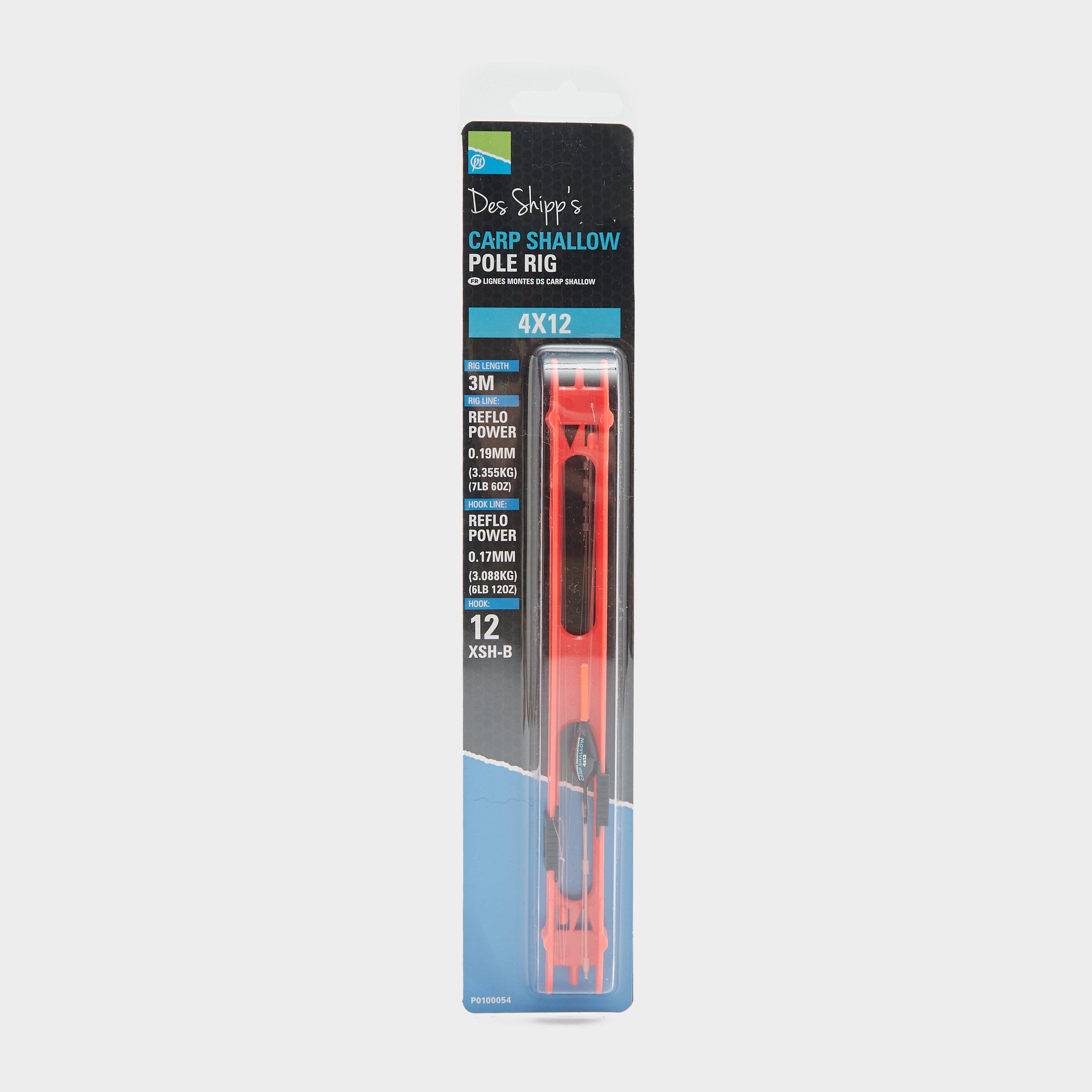 Image of Preston Innovation 4X10 F1 Shallow Pole Rig - Red, Red