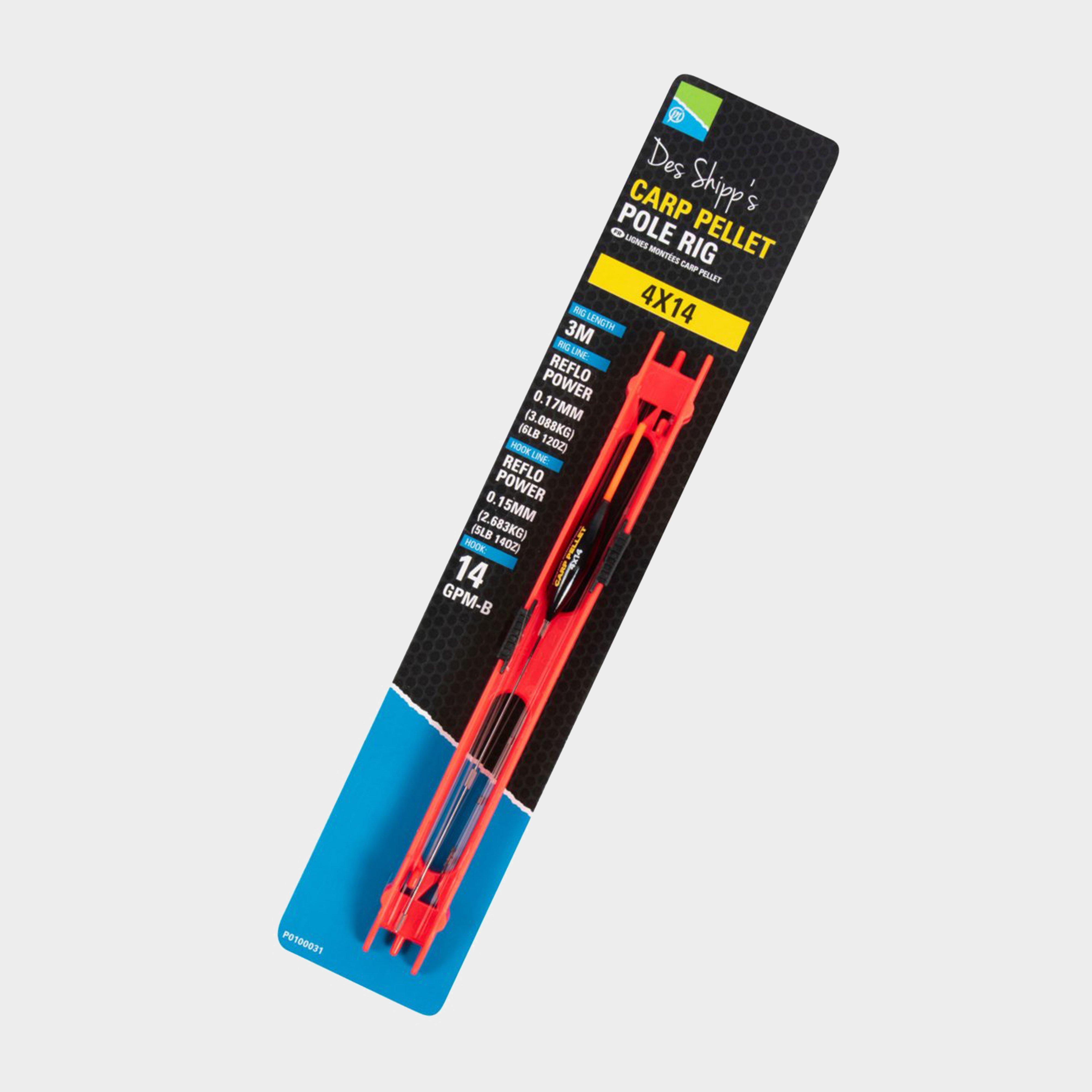 Image of Preston Innovation 4X14 Carp Pellet Pole Rig - Red, Red